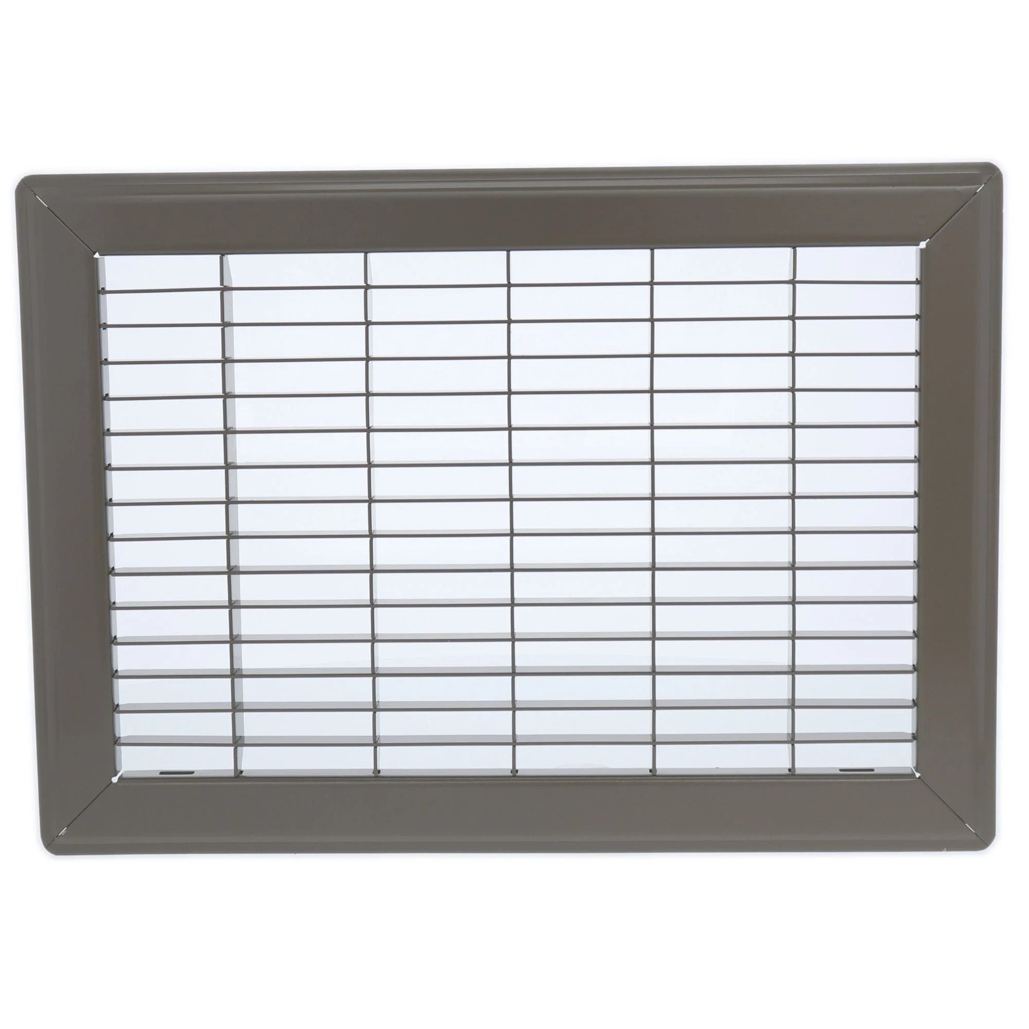 Hart & Cooley 8" x 24" Heavy Duty Steel Floor Grille, HVAC Vent Cover, Brown