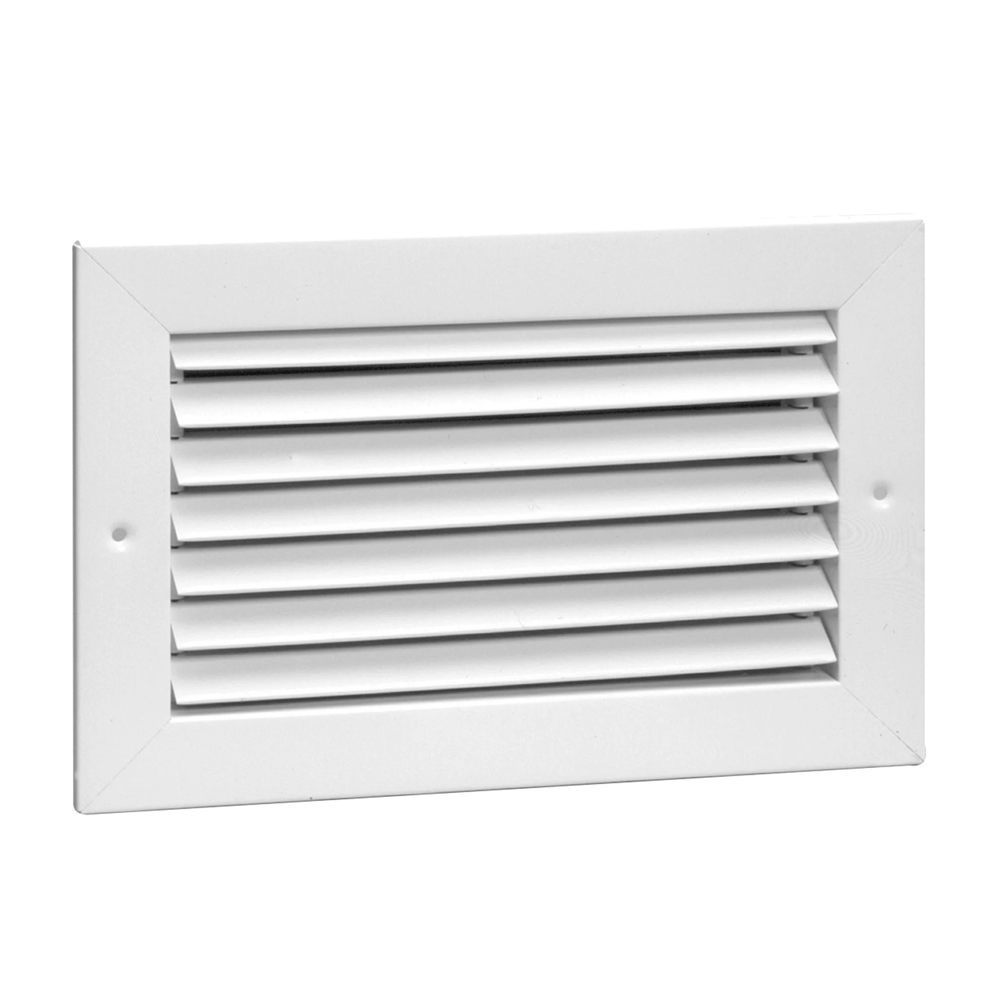 Hart & Cooley 6" X 6" Steel Return Air Grille with Fixed 35 Degree Blade, White