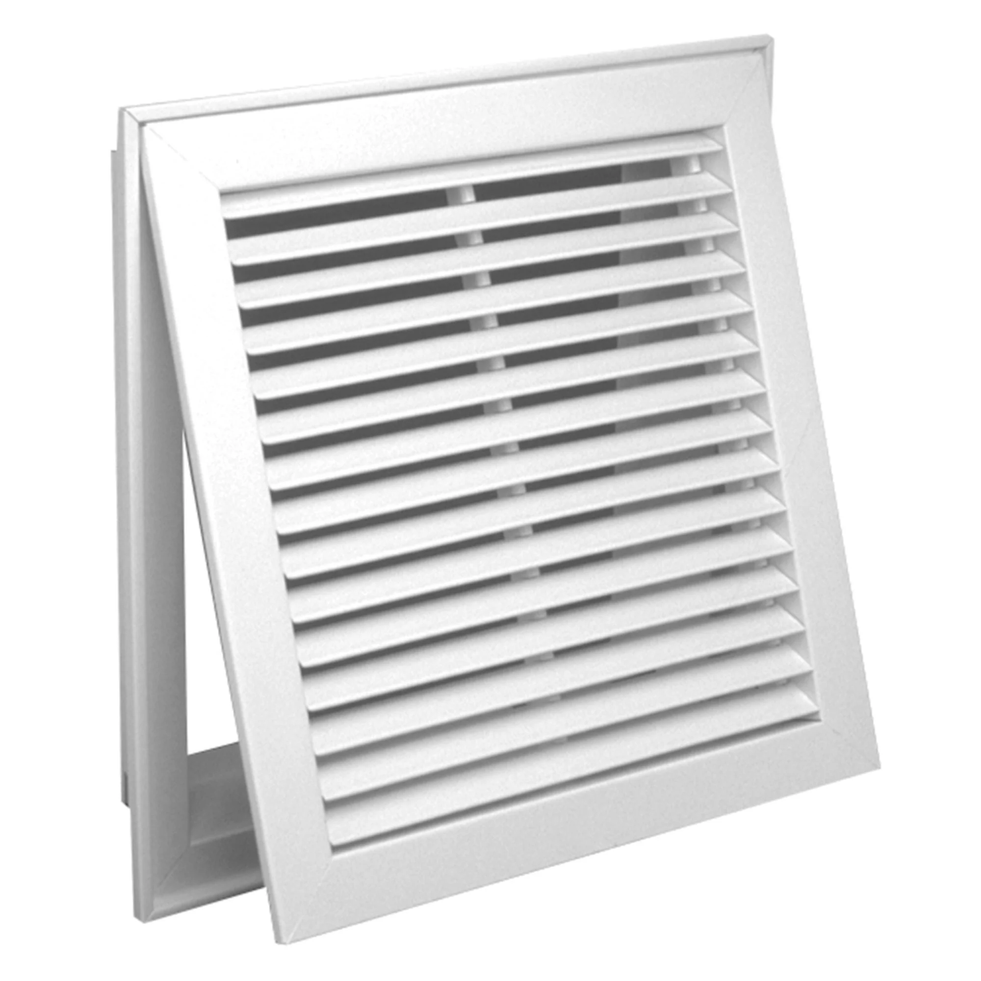 Hart & Cooley 25"X20" Steel Return Air Filter Grille, 35 Degree Blade, White