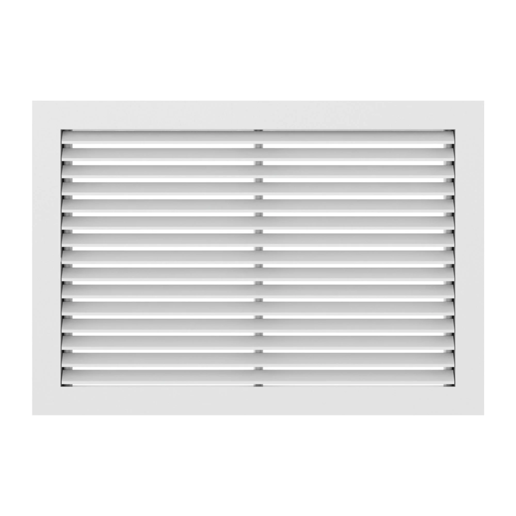 Hart & Cooley Return Air Grille 10” x 10” Aluminum, 45 Degree Fixed Blade, White