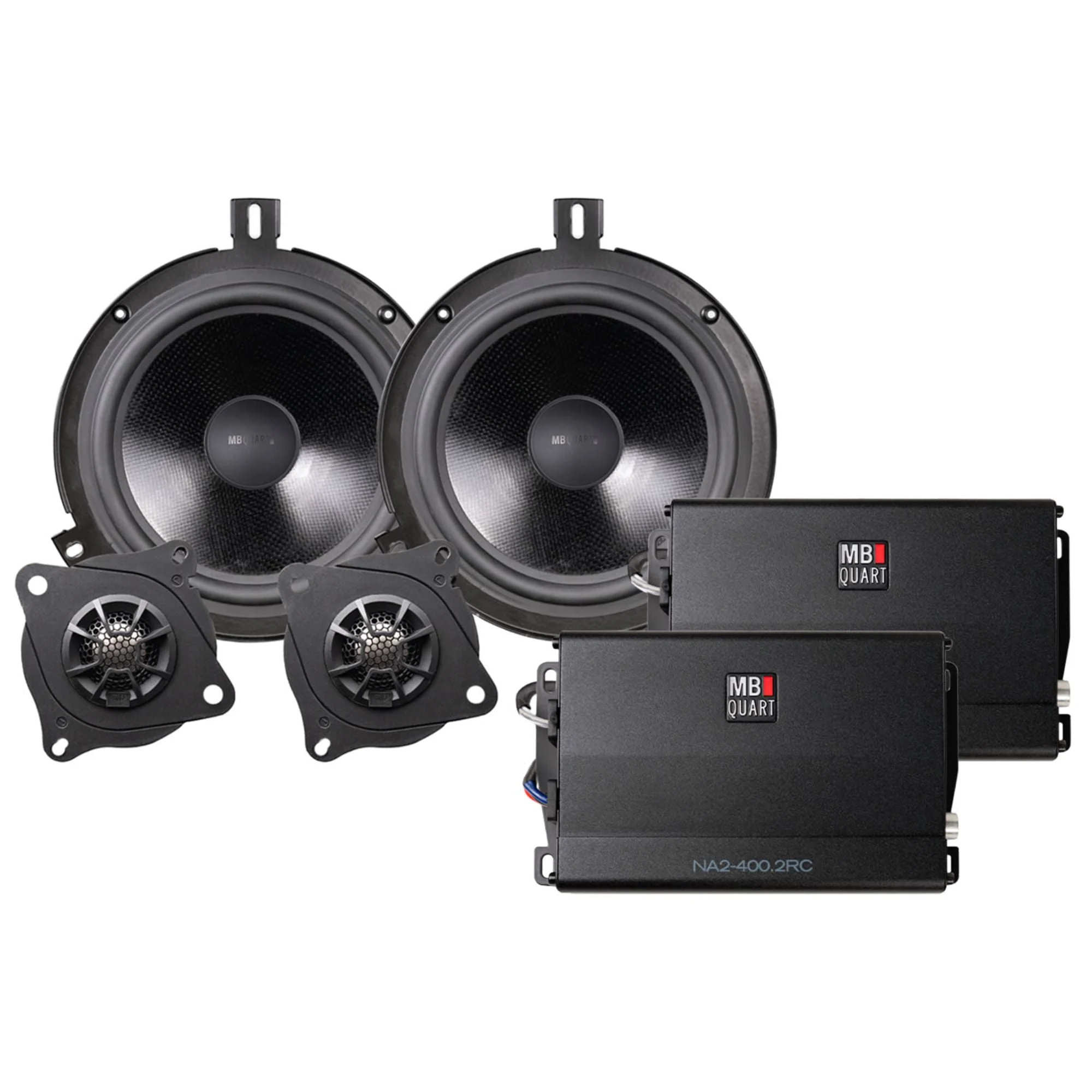 MB Quart STAGE 2 Jeep Wrangler JK 07-18 Car Audio 2-Speaker System Kit, 800W