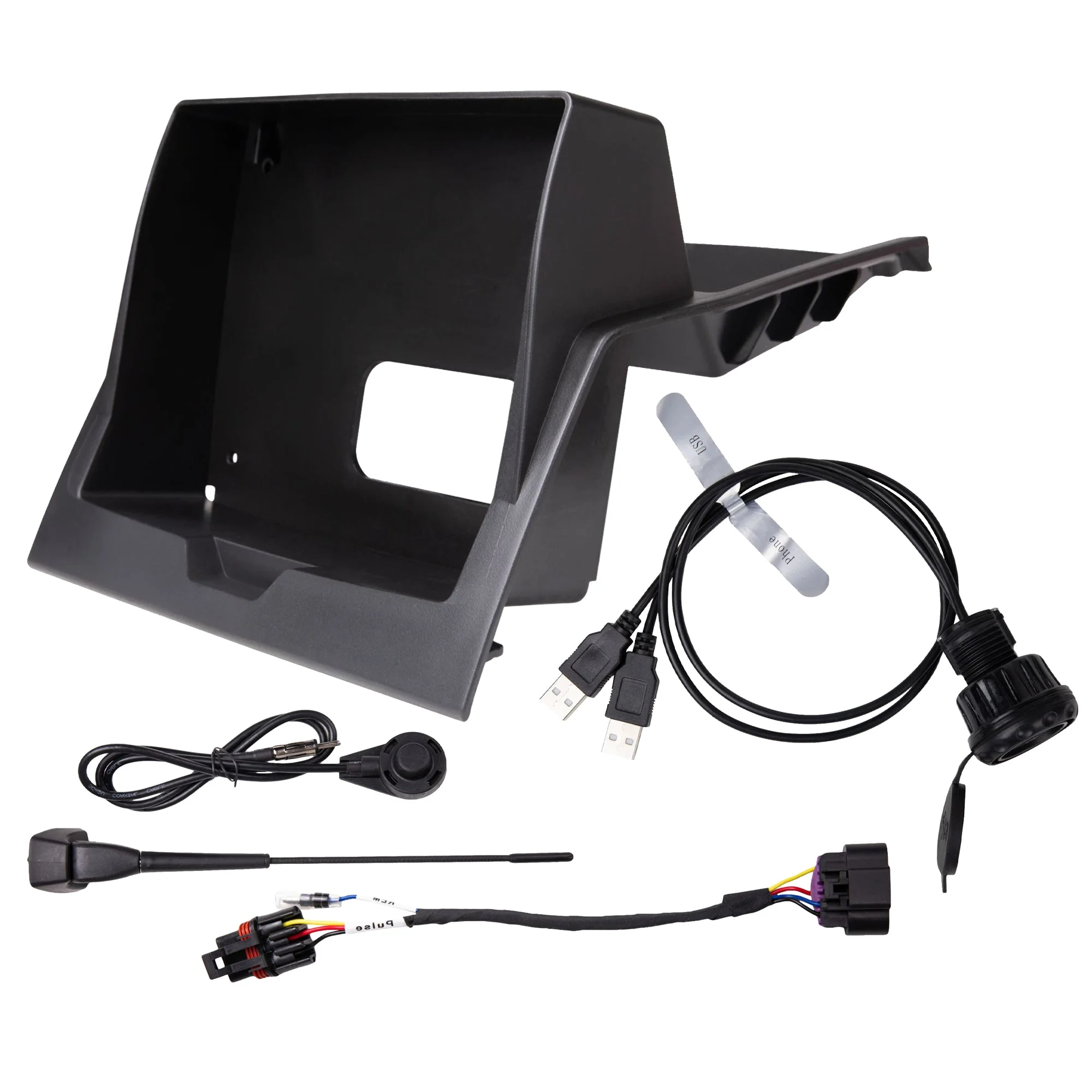 MB Quart Dash Kit and 10” Radio Antenna for Polaris Ranger 1000/XP 1000 18-26