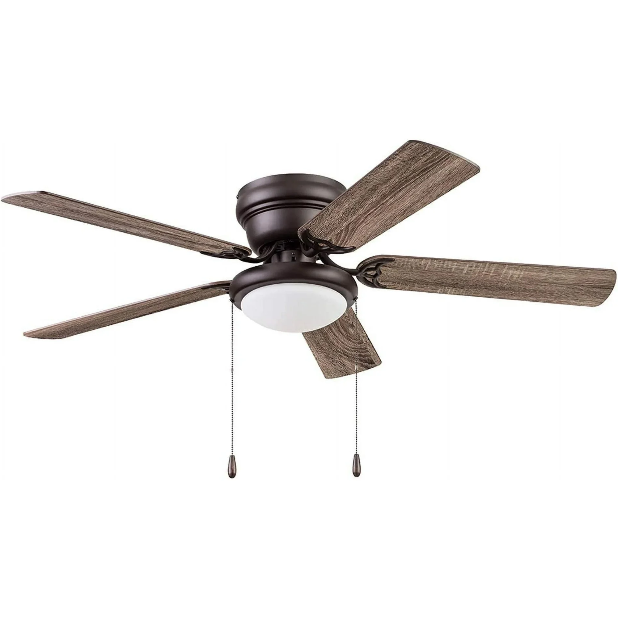 Portage Bay Cherry Hill 52" Ceiling Fan, Quiet Motor & Pull Chain, Sienna Bronze