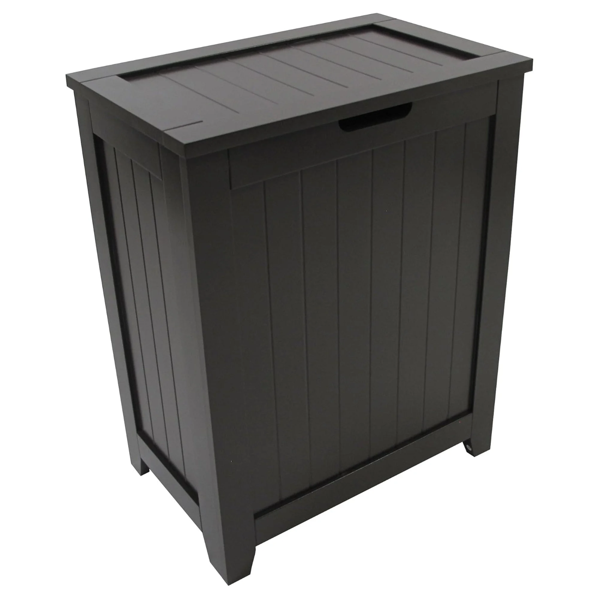 Redmon Contemporary Wooden Clothes Hamper for Bedroom and Laundry Room, Espresso