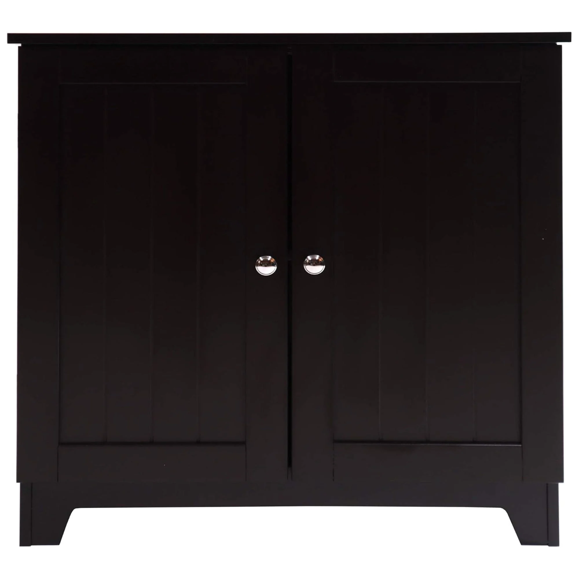 Redmon Contemporary Double Door Cabinet, Modern Wooden Furniture, Espresso
