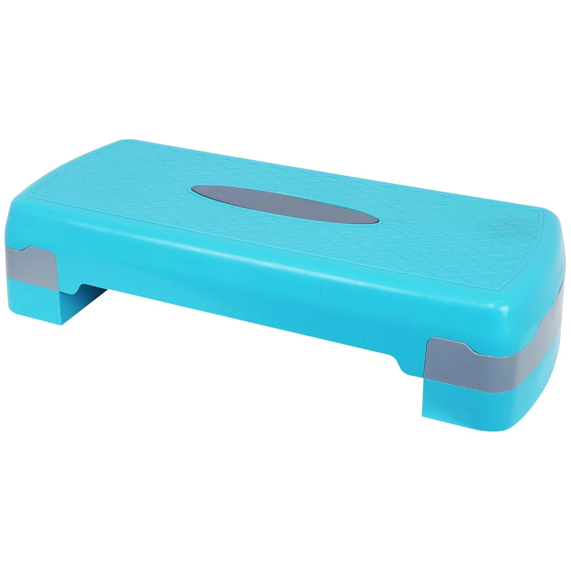 Fitvids Adjustable Aerobic Stepper Platform, Non-Slip Workout, 27", Blue/Gray