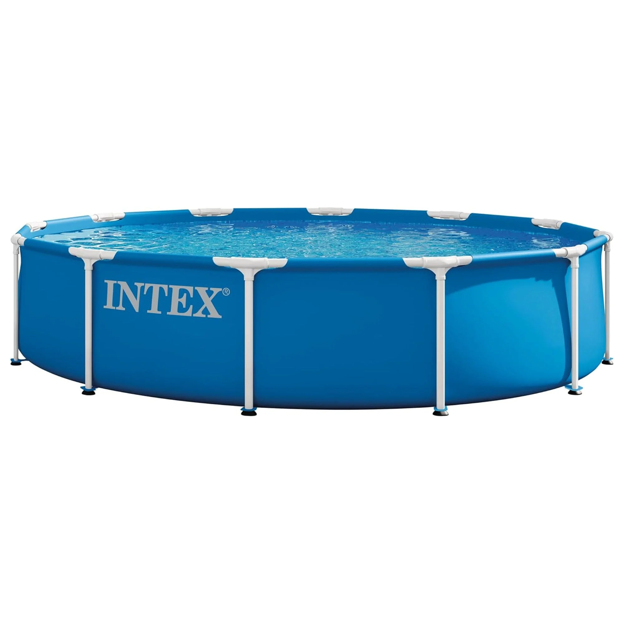 INTEX 28210EP 12Ft X 30In Metal Frame Above Ground Swimming Pool, Pool Only