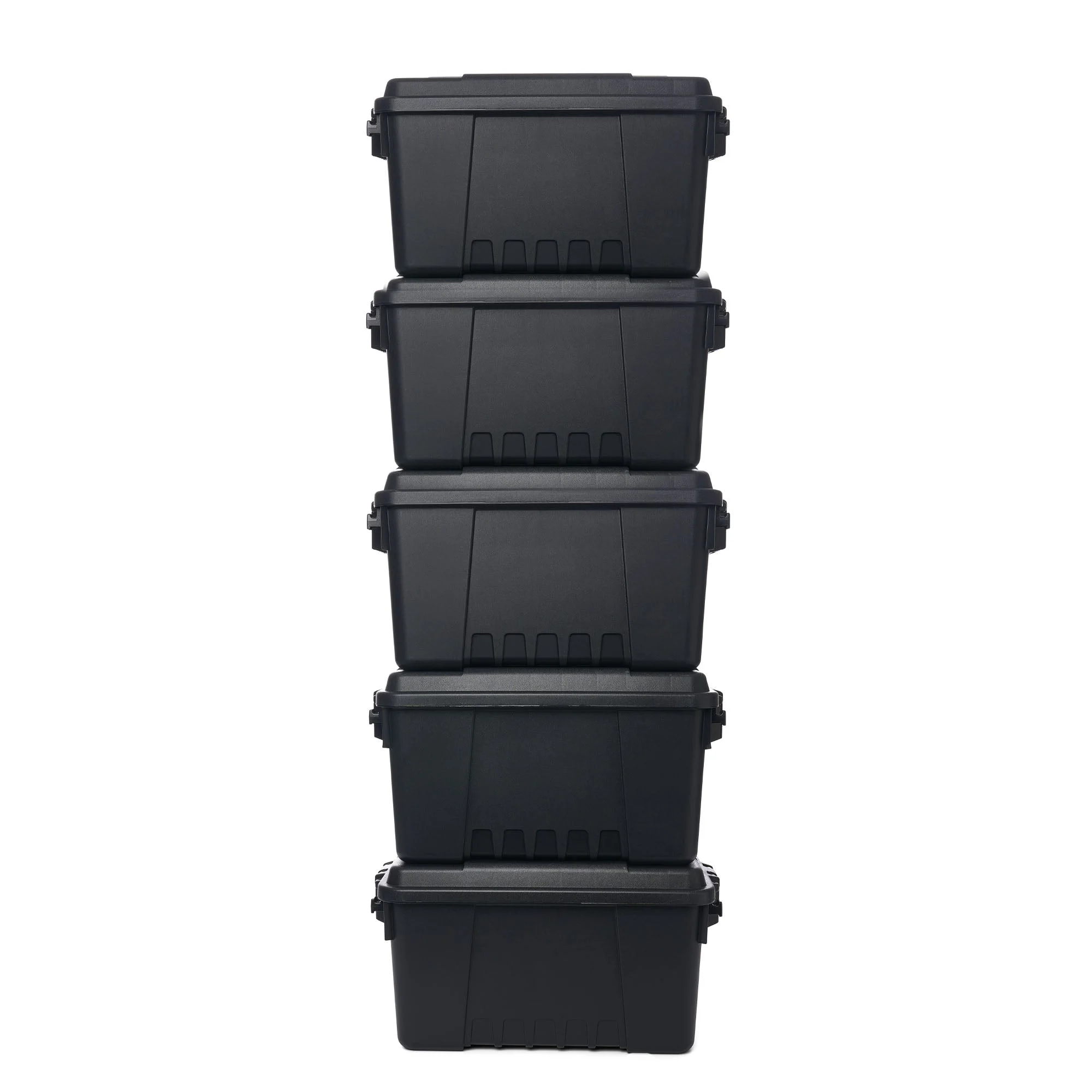 Plano 5 Pack Small Sportsman's Trunk for Outdoor Gear & Tools with Wheels, Black