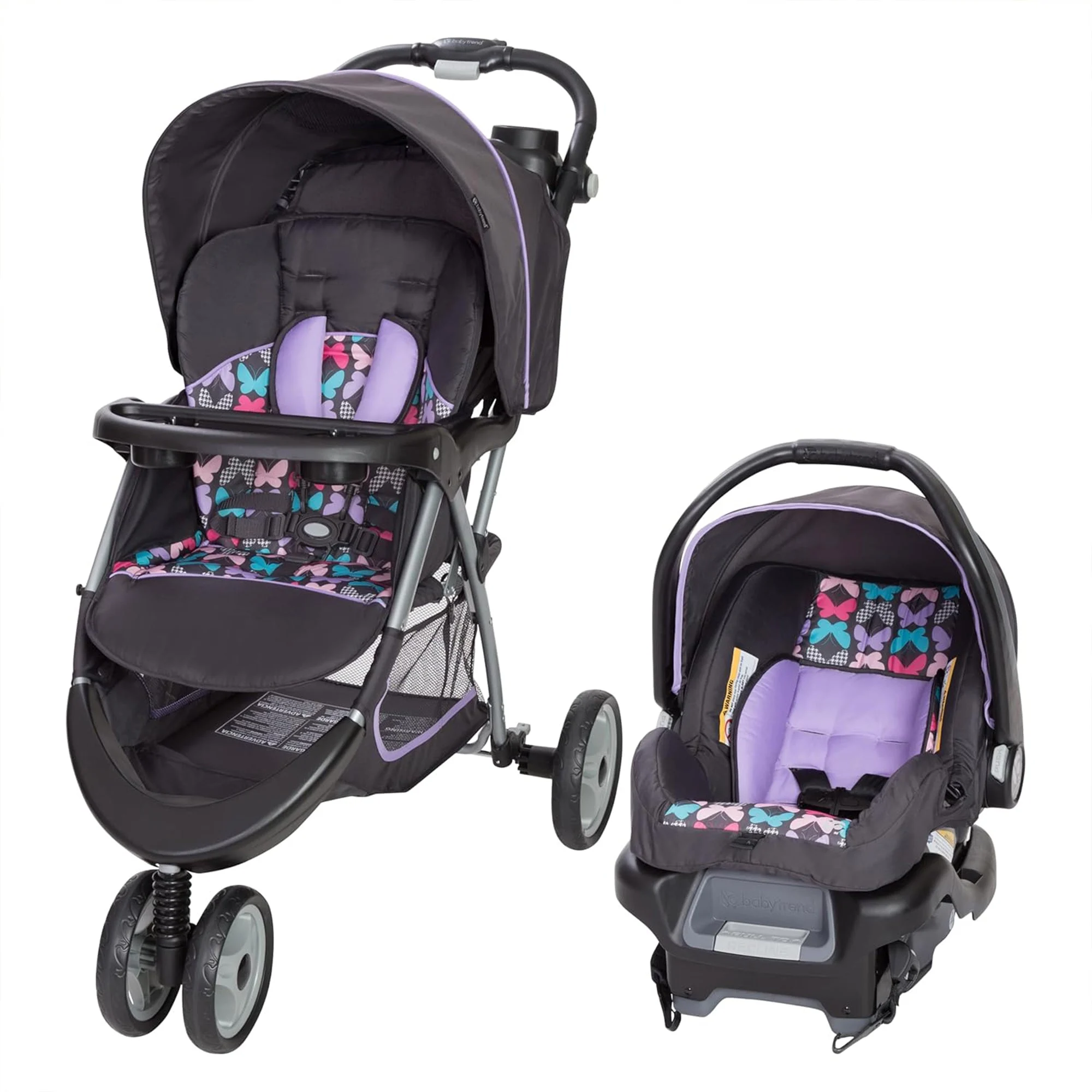 Baby Trend EZ Ride 35 Travel System Stroller Car Seat Combo for Baby, Sophia