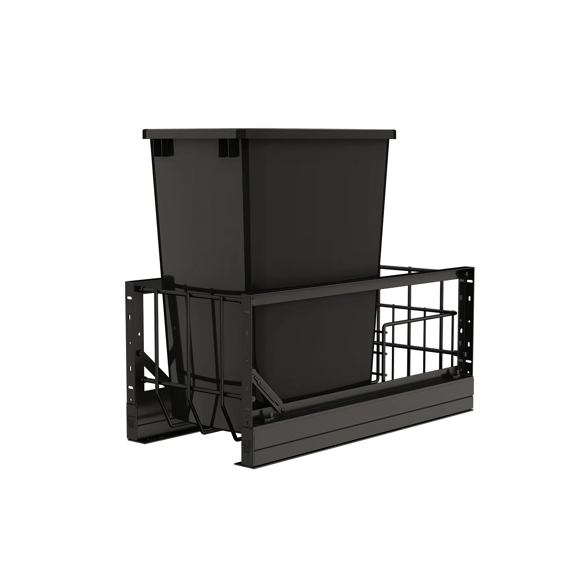 Rev-A-Shelf Single Pullout 35 qt. Kitchen Trash Can w/ Soft-Close, 5349-15DM-118