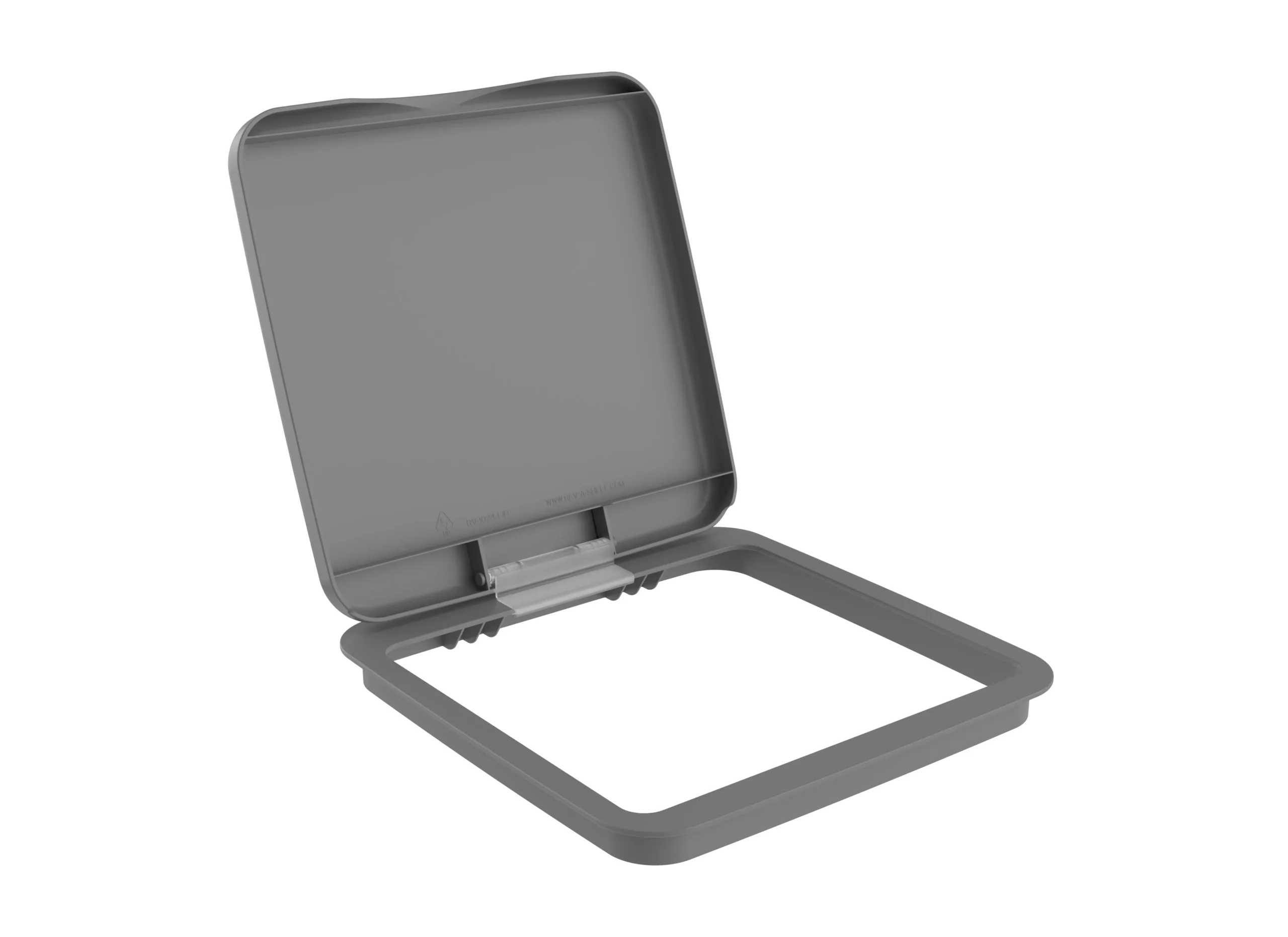 Rev-A-Shelf 27 qt. Trash Can Replacement Lid, Gray, RV-1024-LID-14-1-40