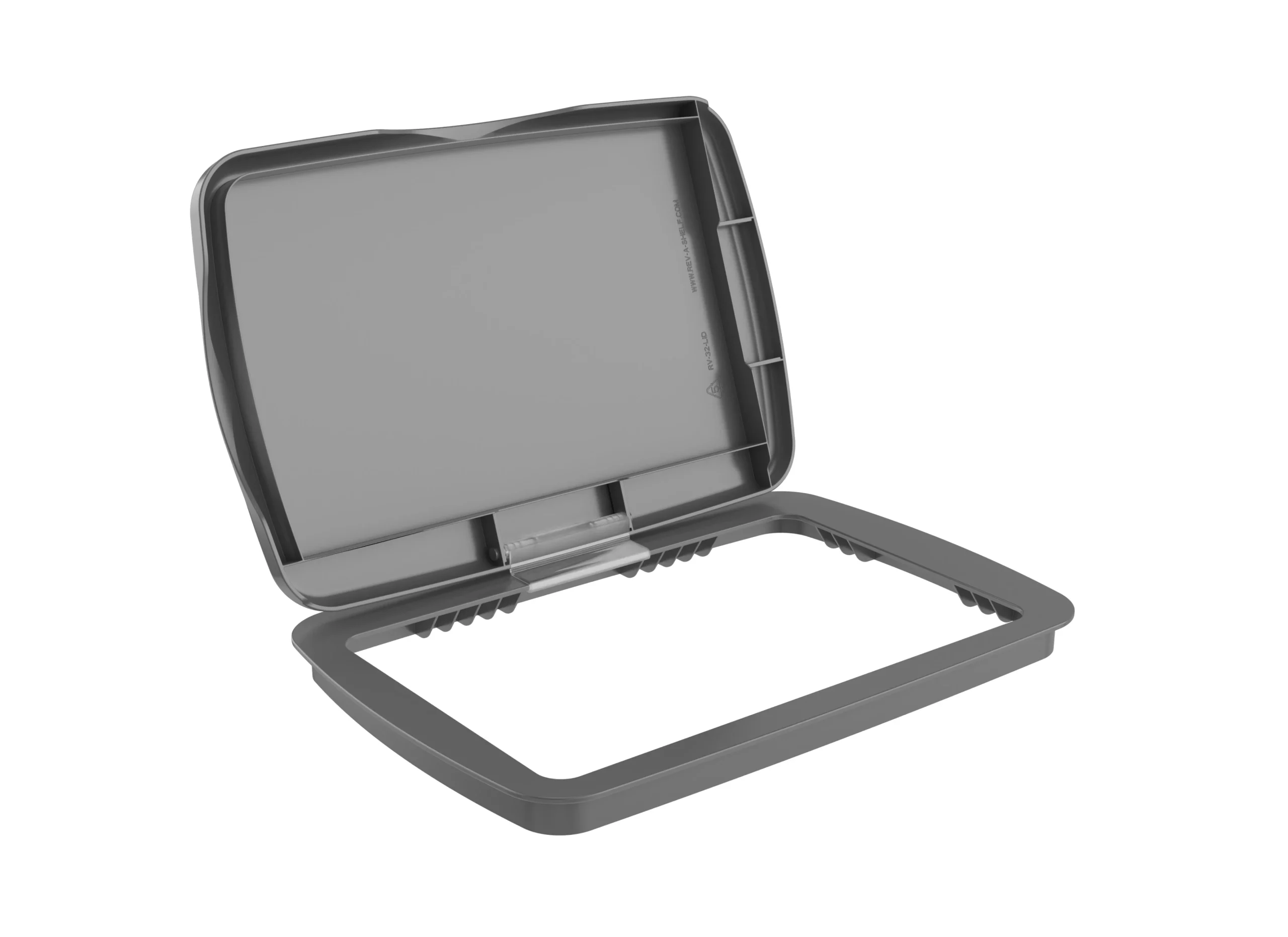 Rev-A-Shelf 32 qt. Trash Can Replacement Lid, Silver, RV-32-LID-17-1-40