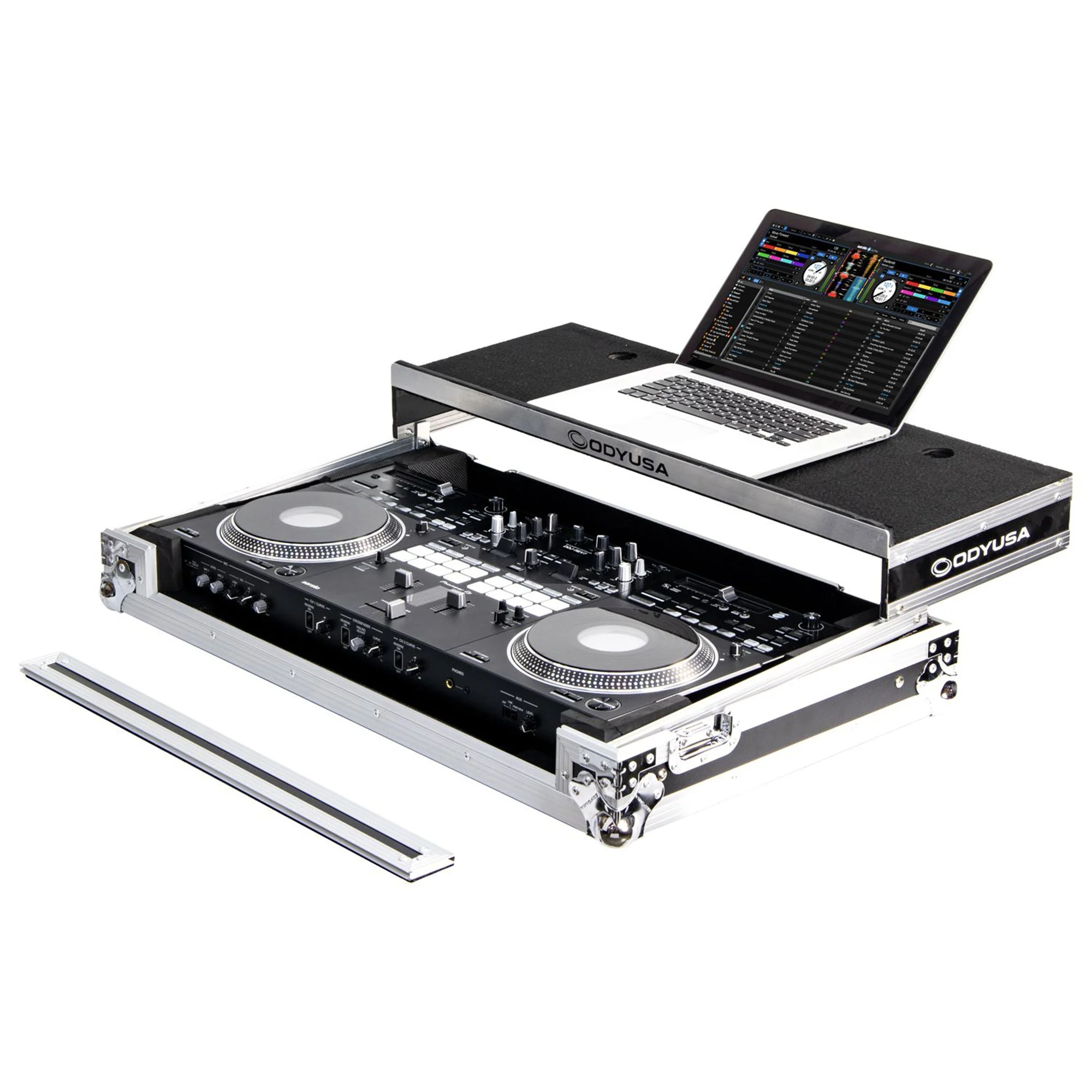 Odyssey Pioneer DDJ-REV7 Glide Style Flight Case with Wheels and Laptop Platform