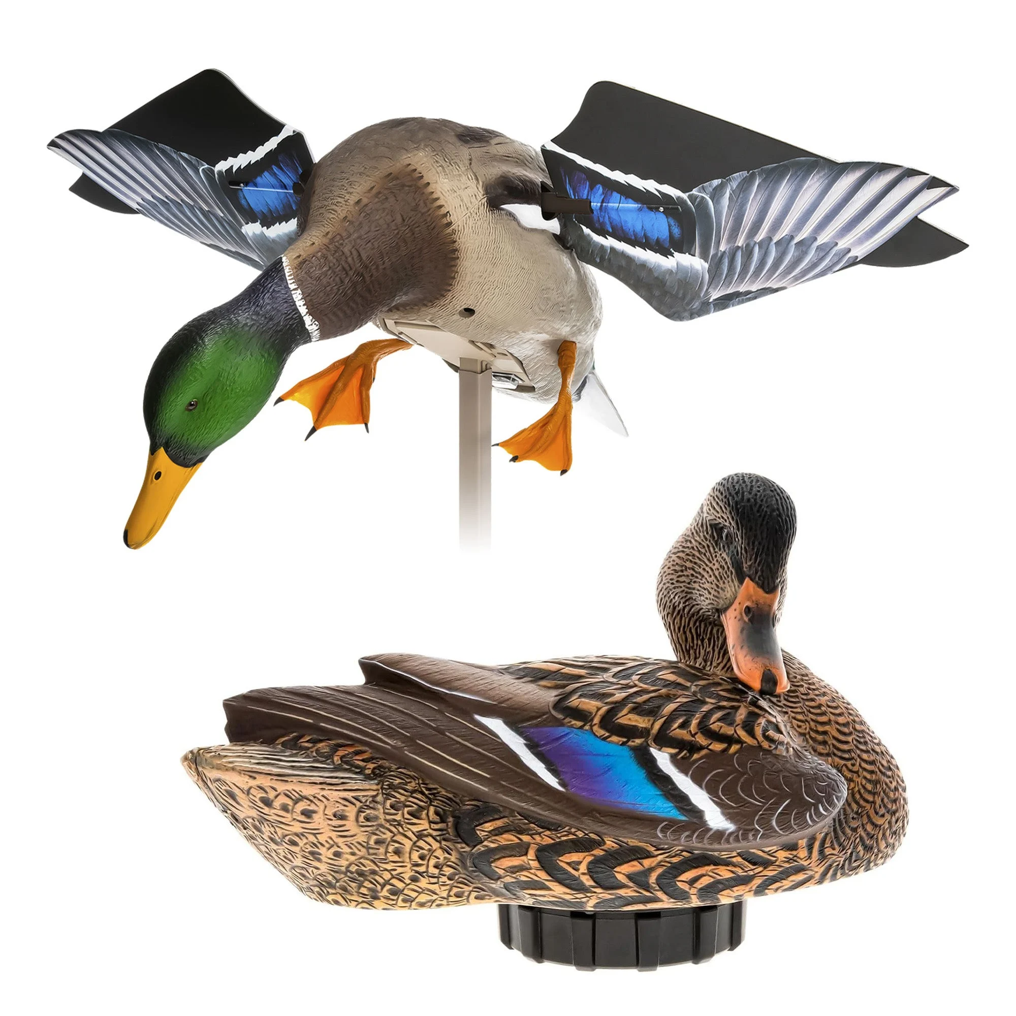 Avian X PowerFlight Mallard Spinning Decoy & Power Shaker Hen Preener Decoy