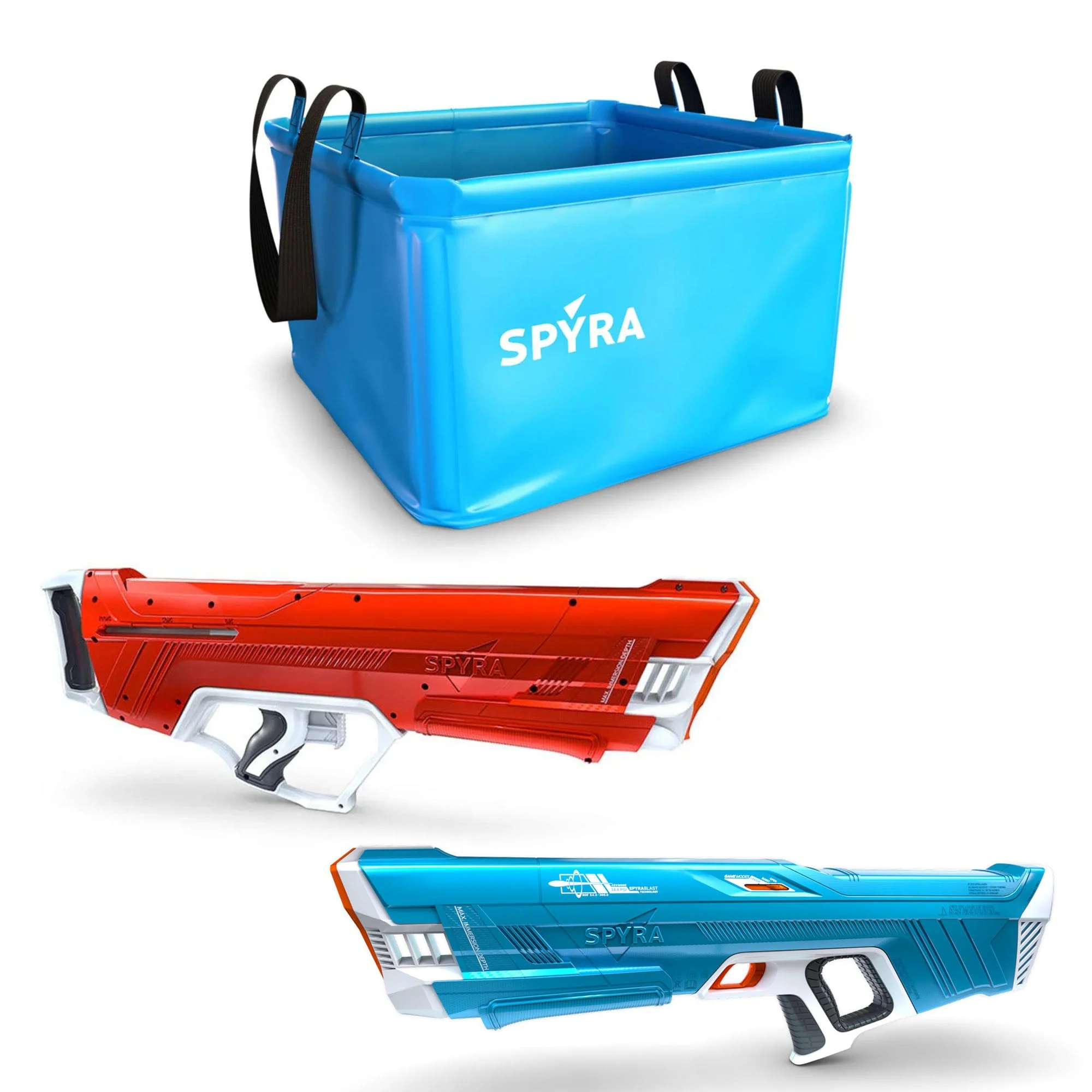 SPYRA Electric Water Blaster, Water Container and Manual Water Blaster, Multi