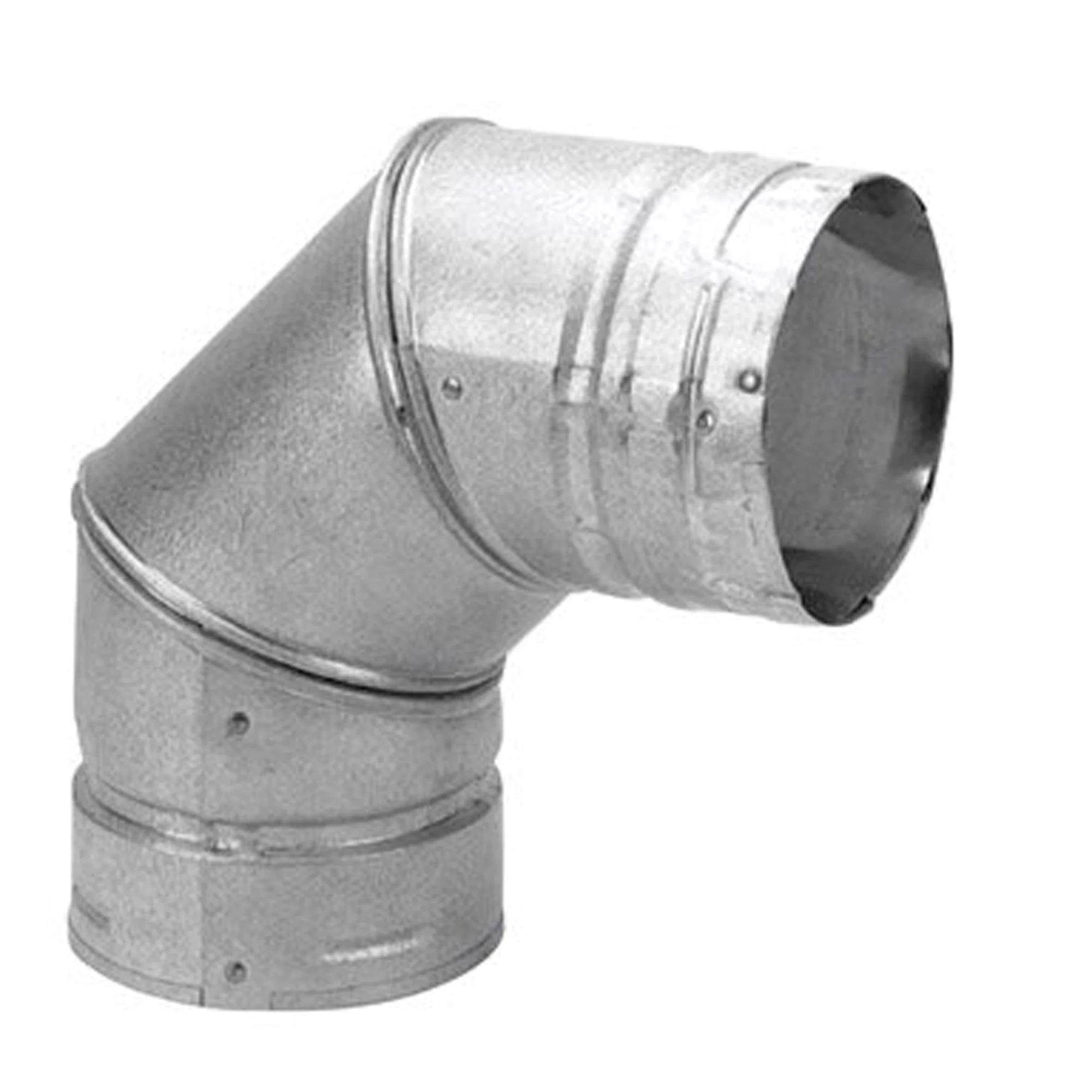 DuraVent PelletVent 3 Inches Stainless Steel 90 Degree Elbow Stove Pipe, Grey