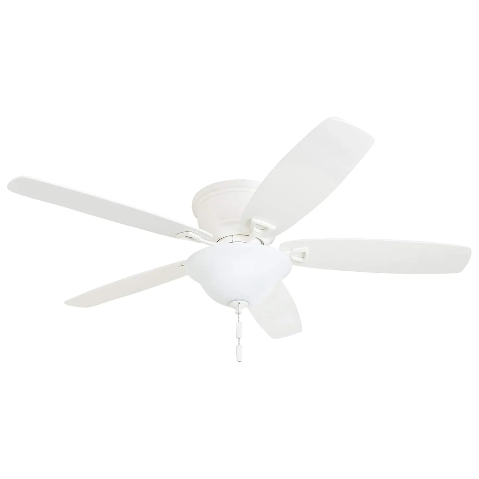 Honeywell Glen Alden 52" Indoor Ceiling Fan with Bowl Light, Pull Chain, White