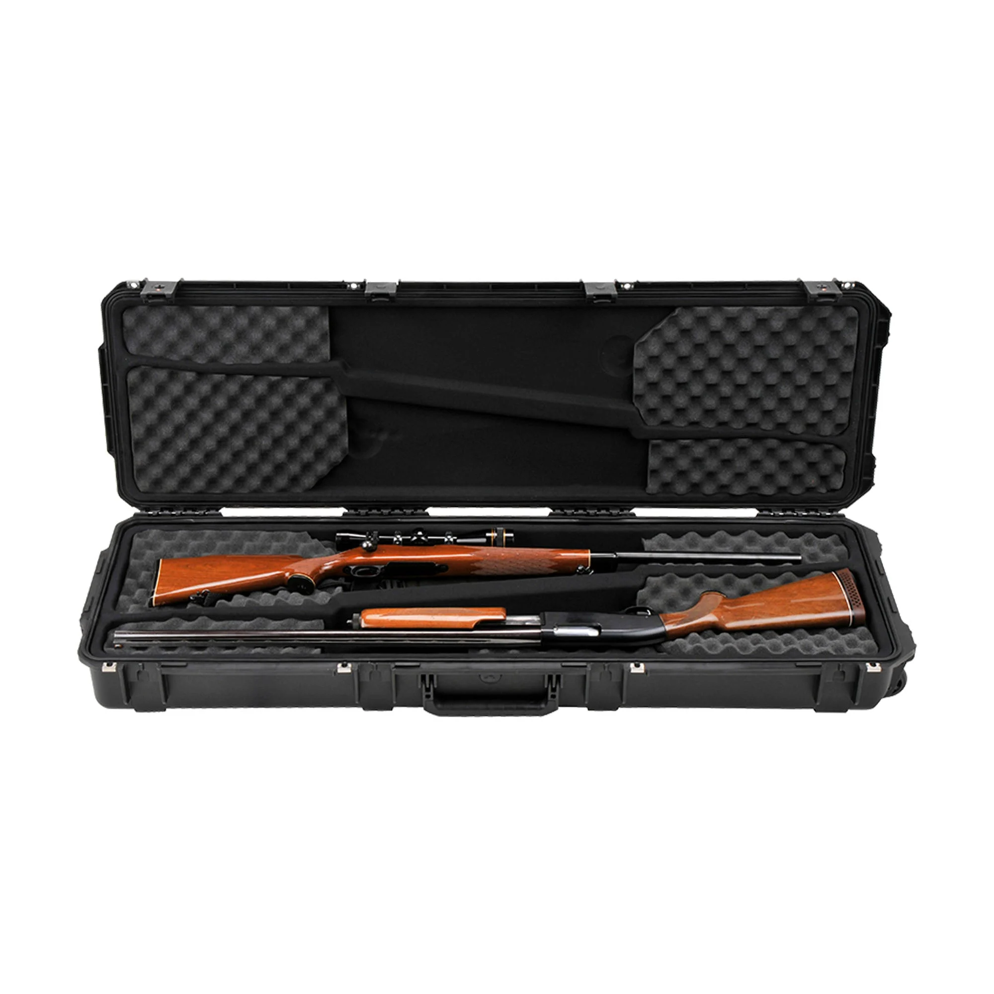 SKB Cases iSeries 3i-5014-DR Double Rifle Case with Hard Plastic Exterior, Black