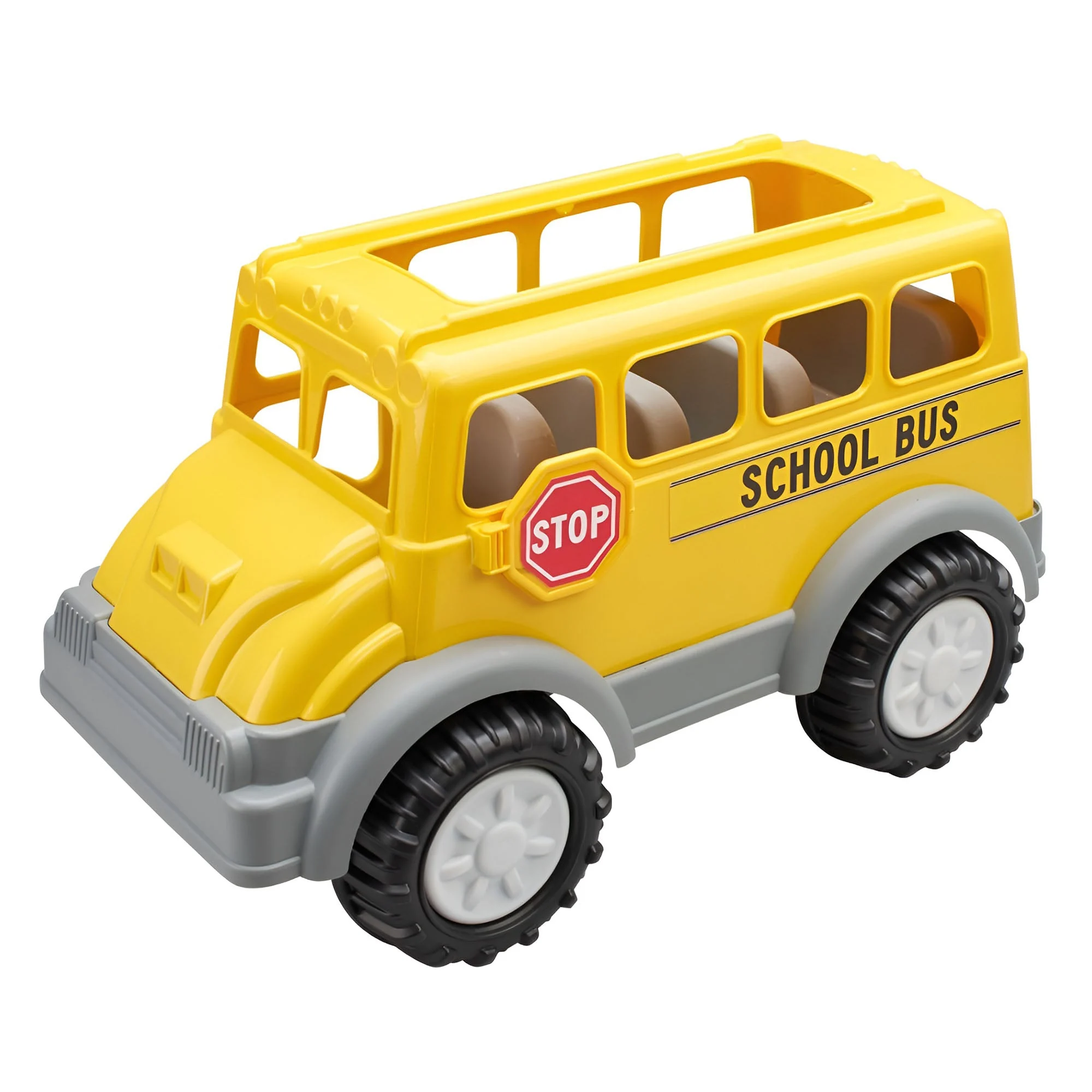 American Plastic Toys Gigantic School Bus Toy for Kids Ages 2 Years and Up