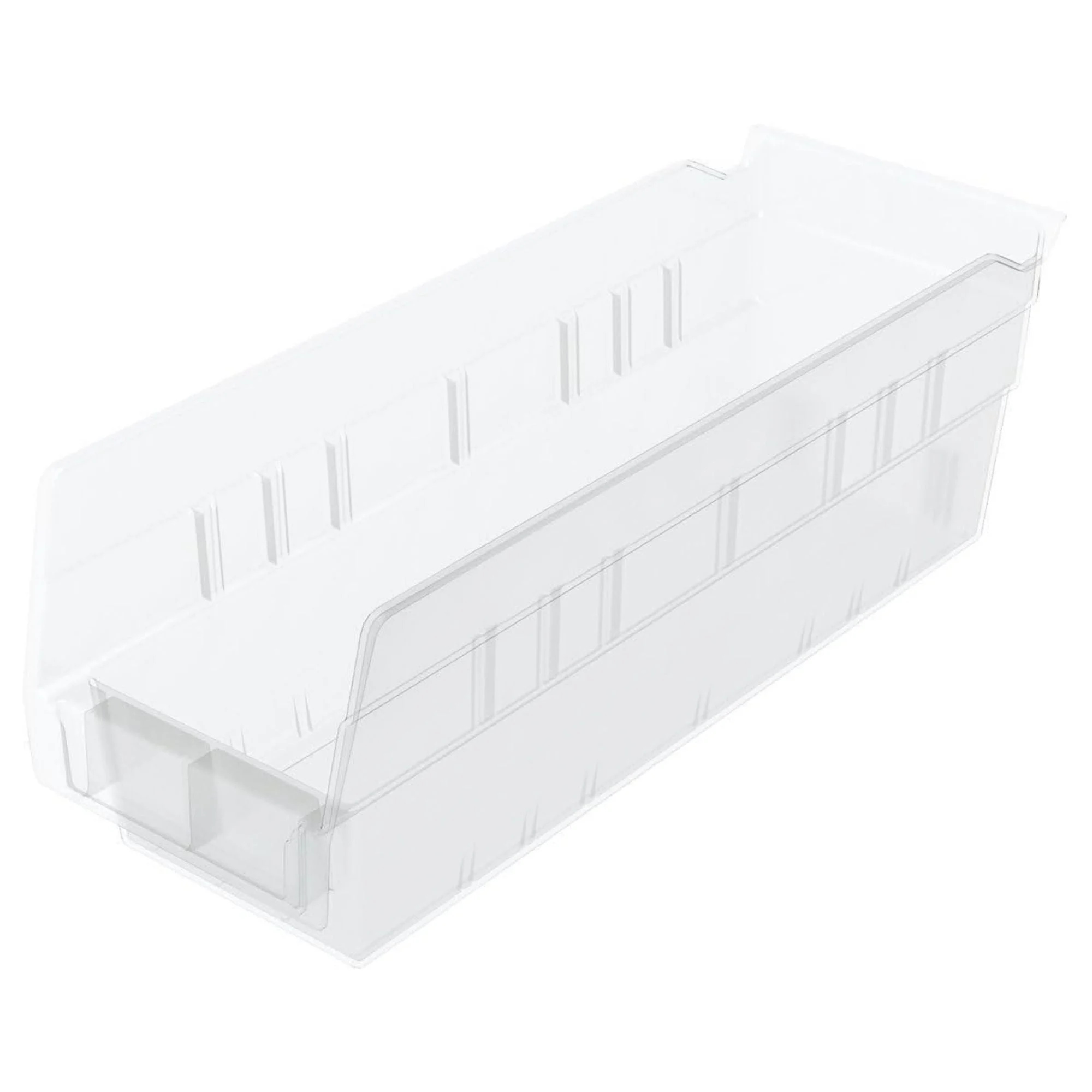 Akro-Mils 24 Pack Plastic Storage Shelf Bins, Space-Saving Organizers, Clear