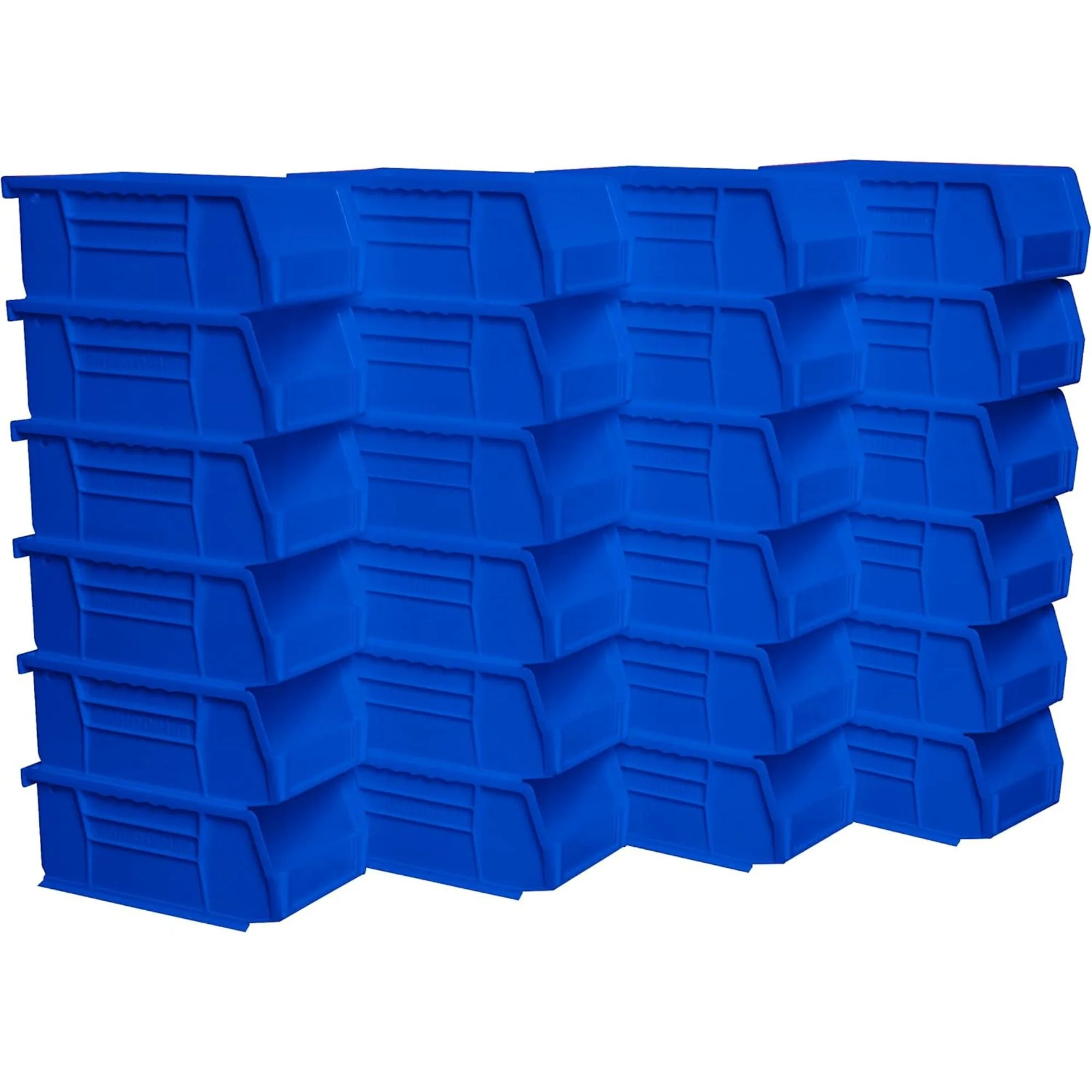 Akro-Mils 24 Pack AkroBins Plastic Storage Bins, Space-Saving Organizers, Blue