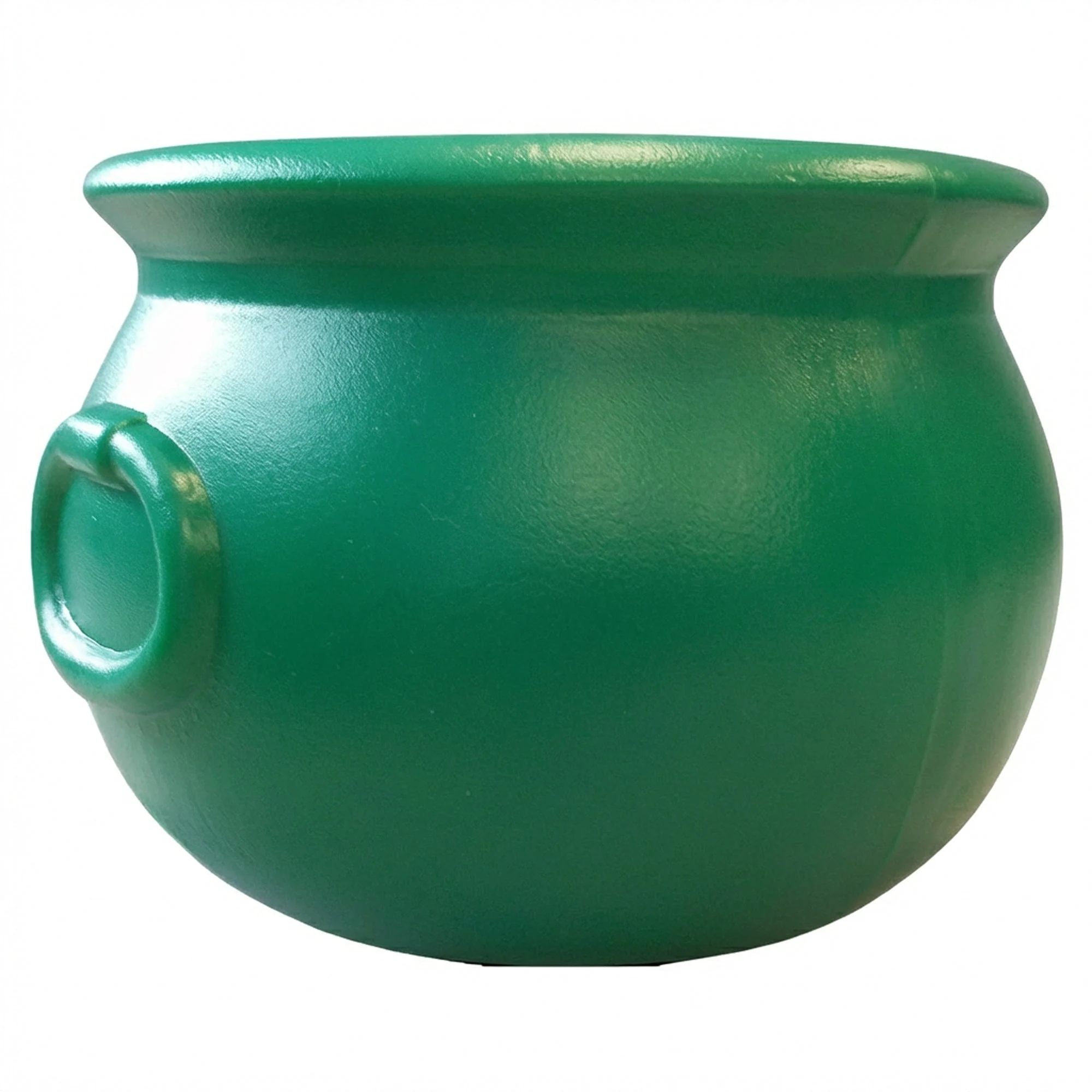 Union Products St. Patrick's Day Cauldron 8" Treat Holder Container, Kelly Green