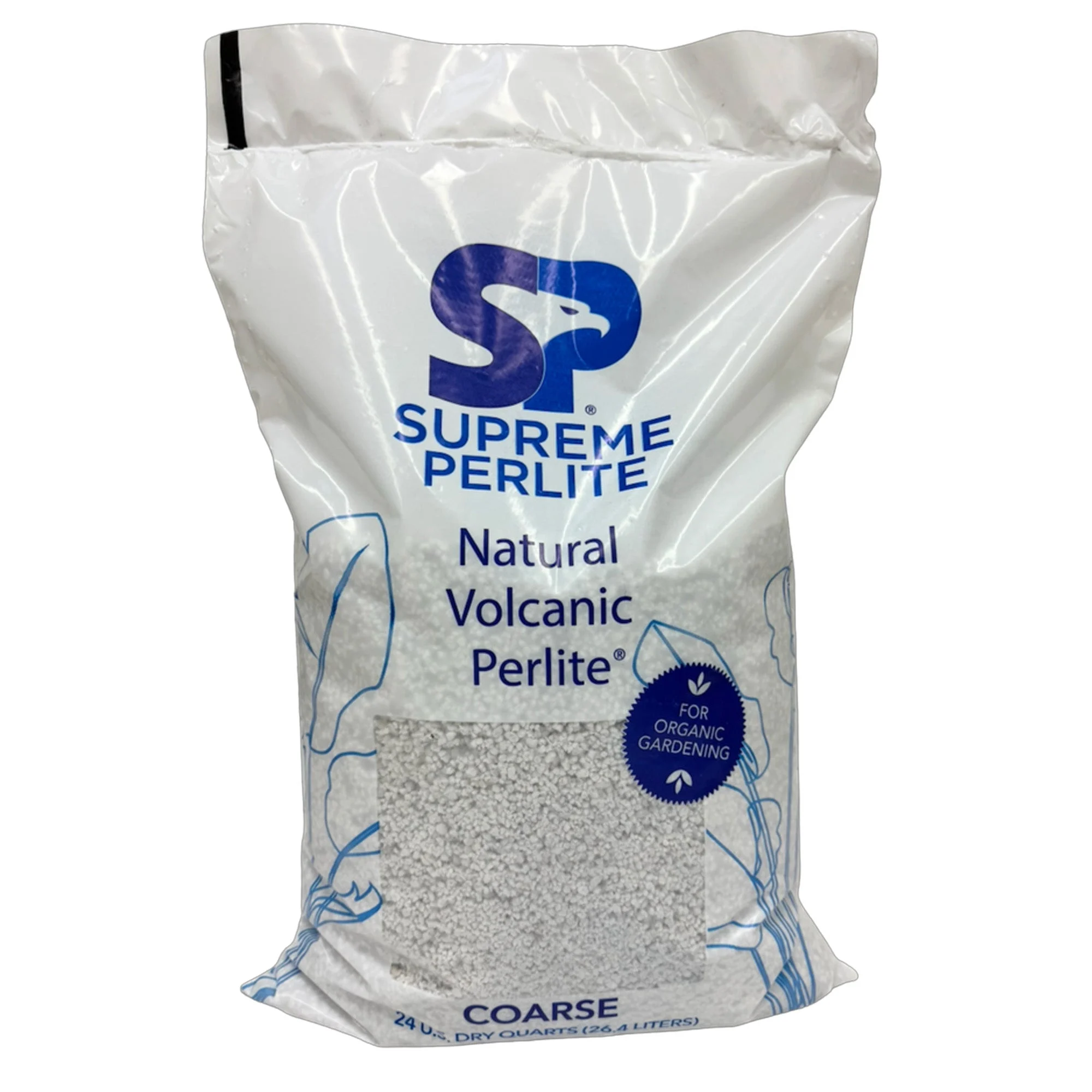 Supreme Perlite Coarse Horticultural Perlite for Potting Soil Mixes, 24 Qt Bag