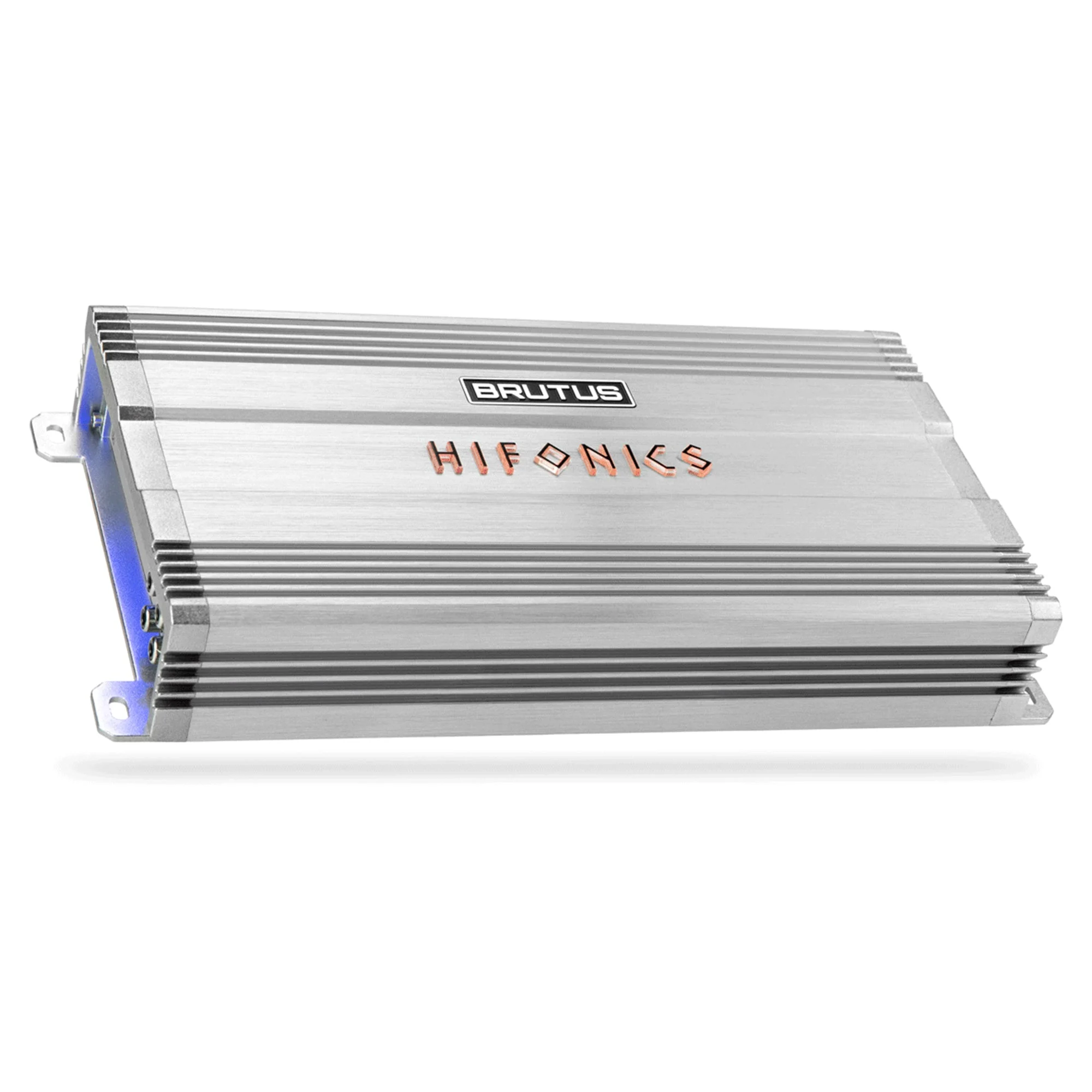 Hifonics Brutus BG 1000 Watt 2 Channel Amplifier with Built-In UV Meter, Silver
