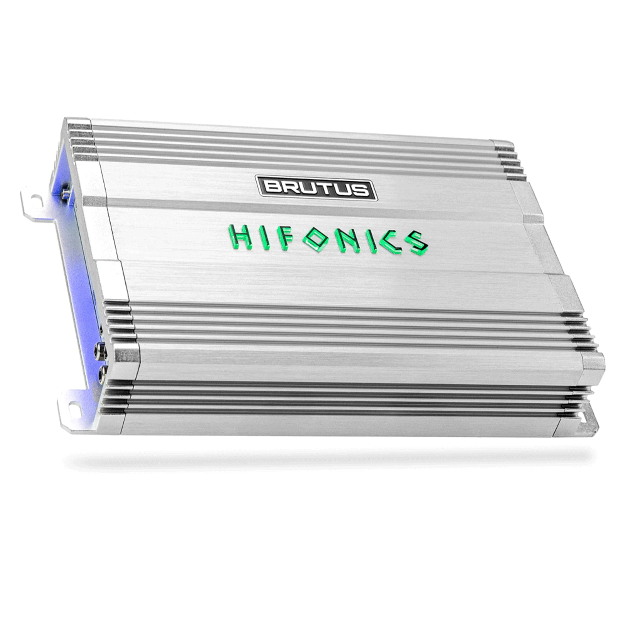 Hifonics Brutus BG 520 Watt 4 Channel Amplifier with Built-In UV Meter, Silver