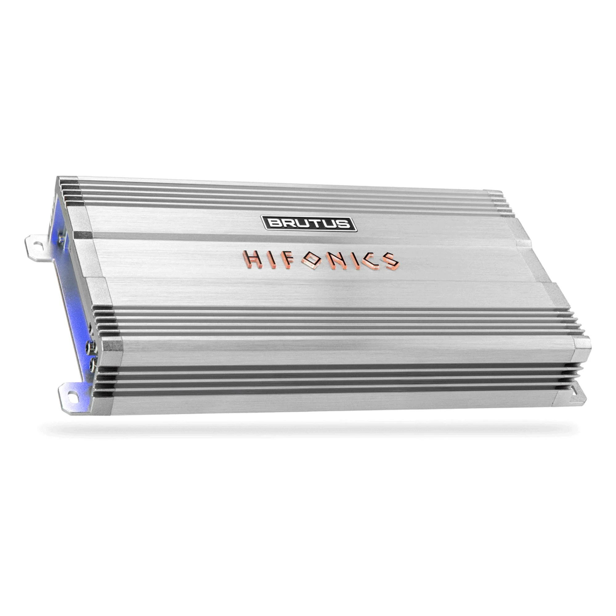 Hifonics Brutus BG 1100 Watt 4 Channel Amplifier with Built-In UV Meter, Silver