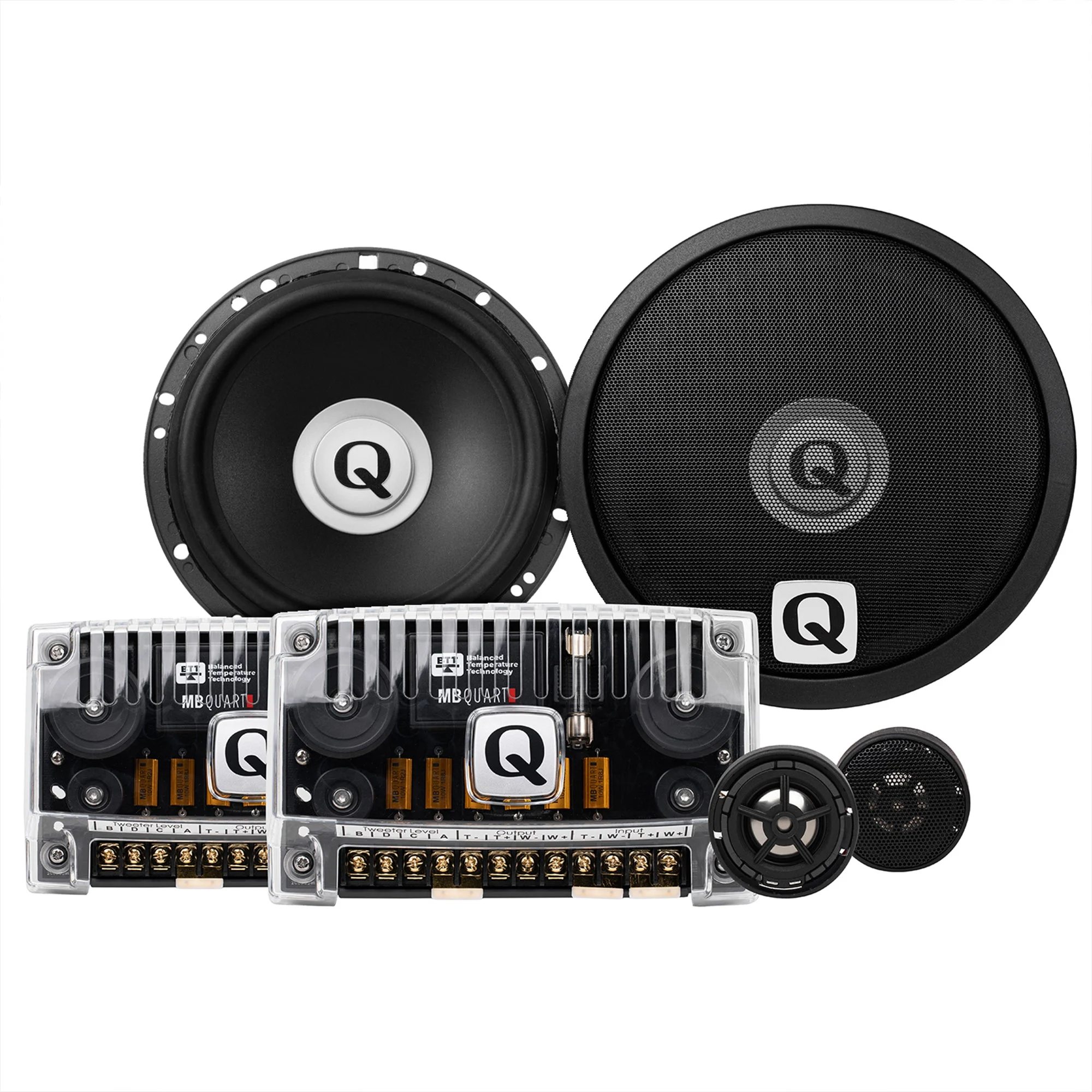 MB Quart Q Series 6.5" 2 Way Component Speakers with 1" Titanium Dome Tweeters