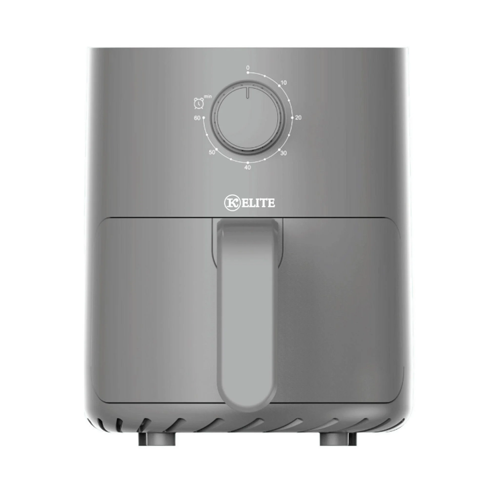 Kitchen Elite 2.2 Qt. Compact Mechanical Air Fryer, Countertop Cooker, Gray