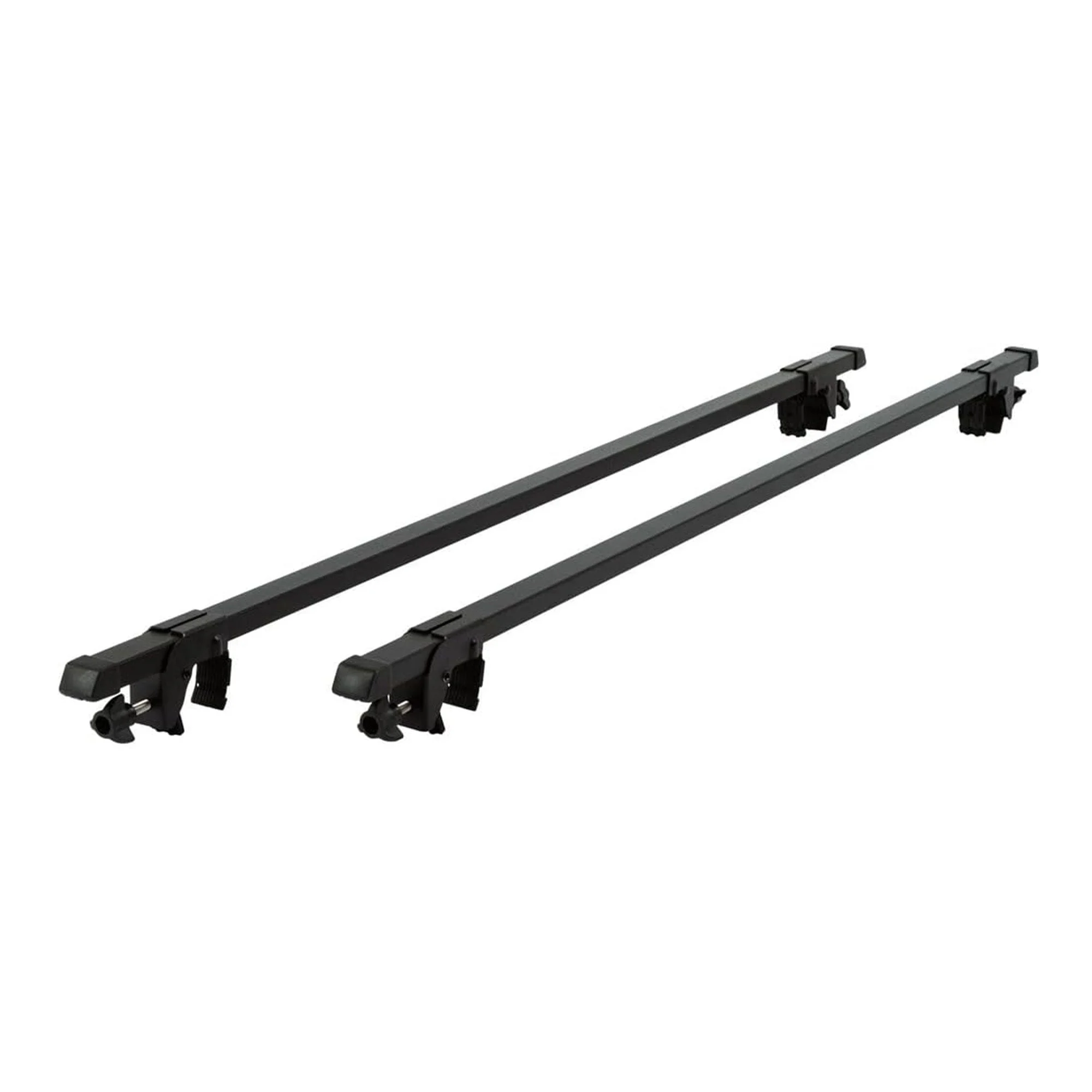 Apex Universal Steel Roof Cross Bars, Side Rail Mounted w/Adjustable Rubber Feet