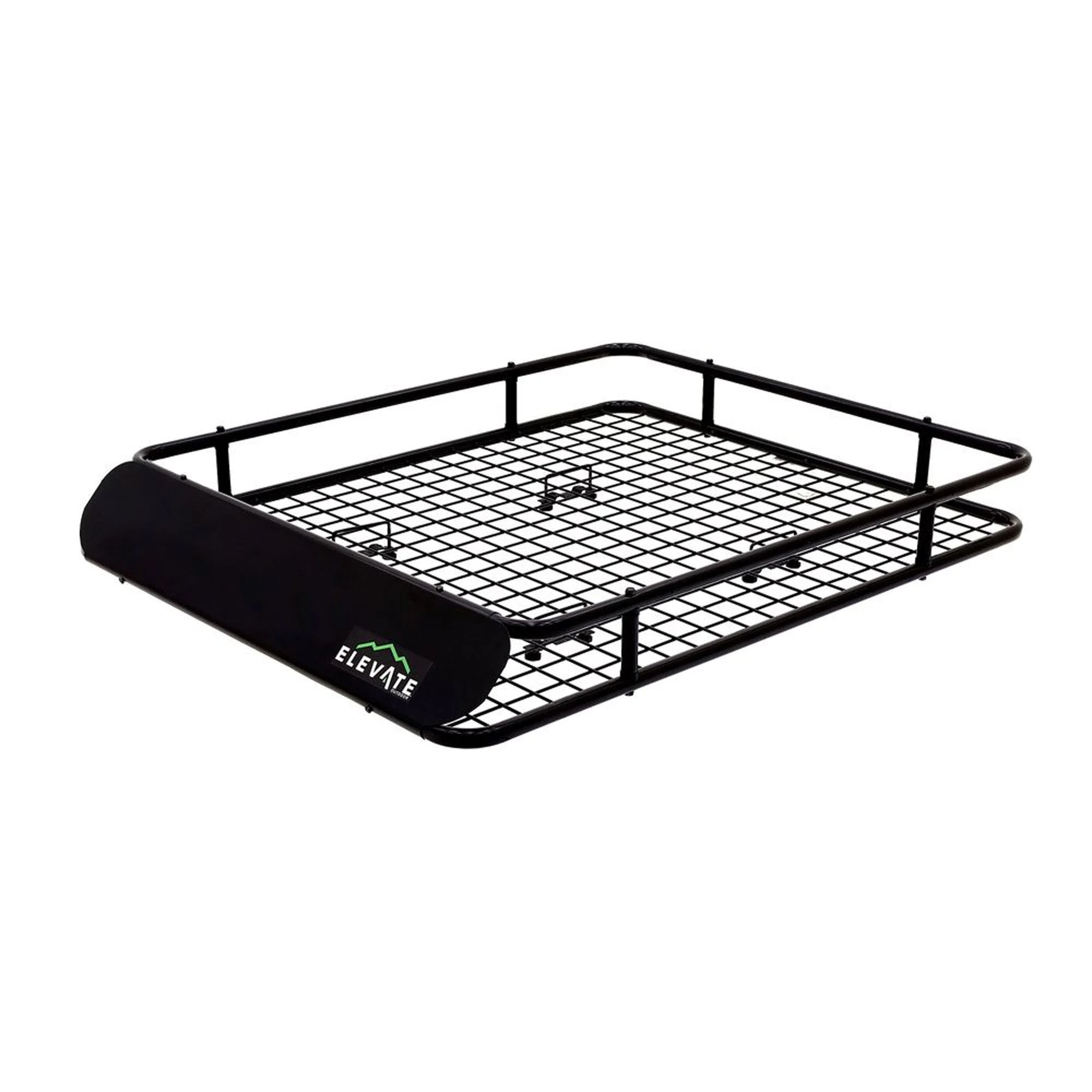 Elevate Outdoor Steel Cargo Roof Basket w/ Wind Fairing, 42" x 36" Storage Space