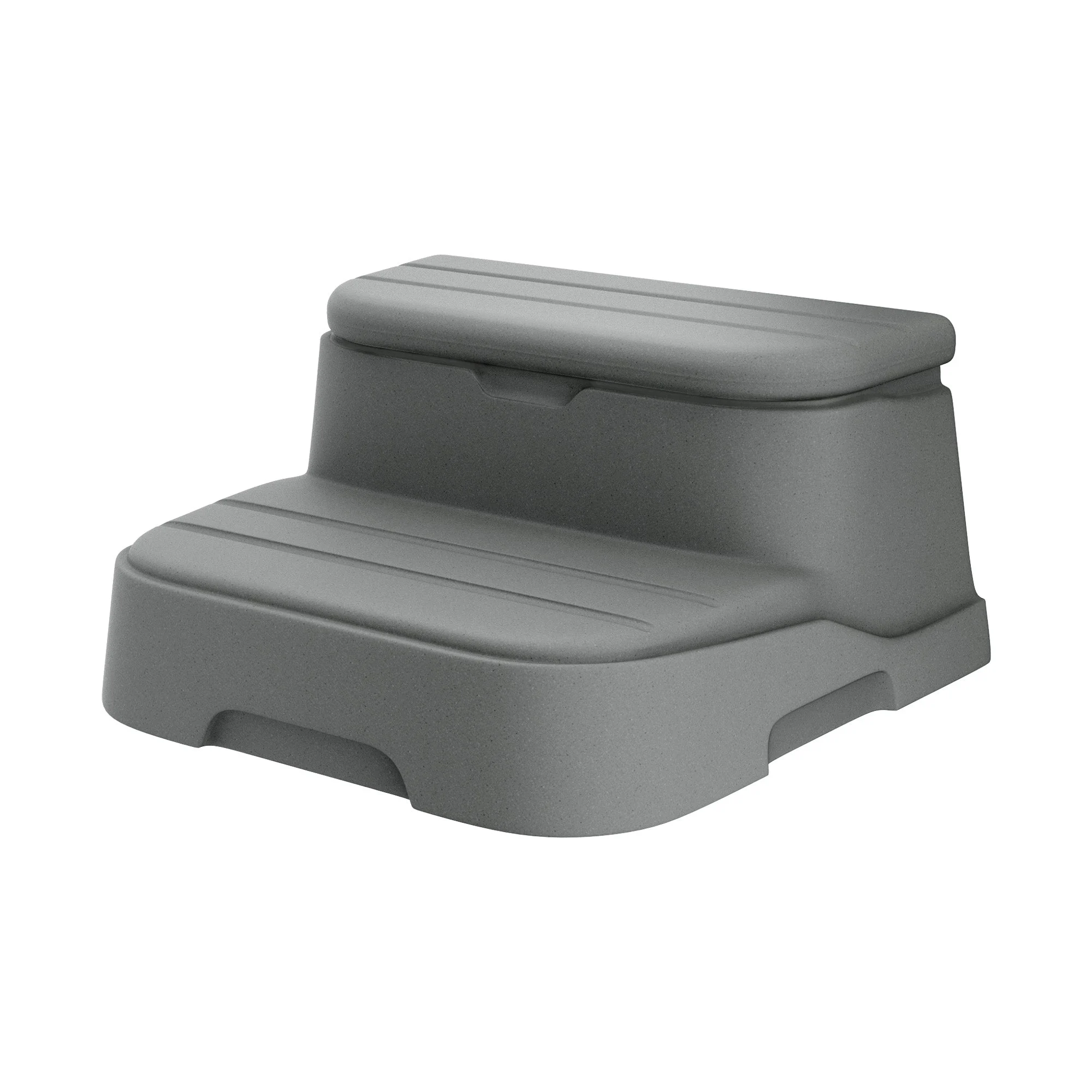 Lifesmart Cool Step Molded Spa Step, Built-In Hidden Storage Compartment, Taupe