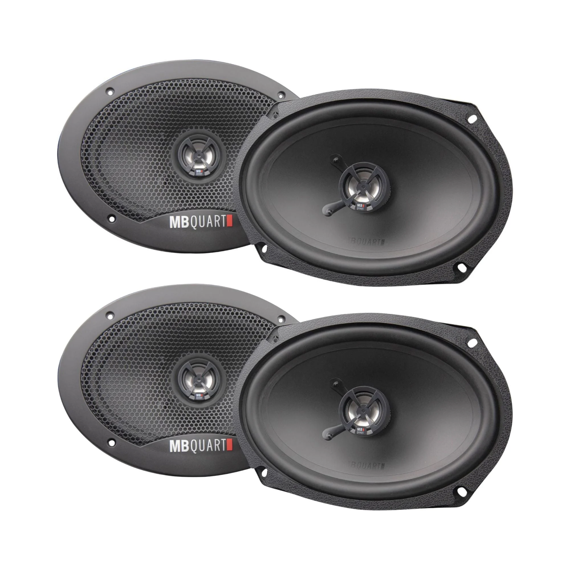 MB Quart 6x9" 2 Way Car Audio Coaxial Speakers, 150W Peak Power, 88 dB, 2 Pairs