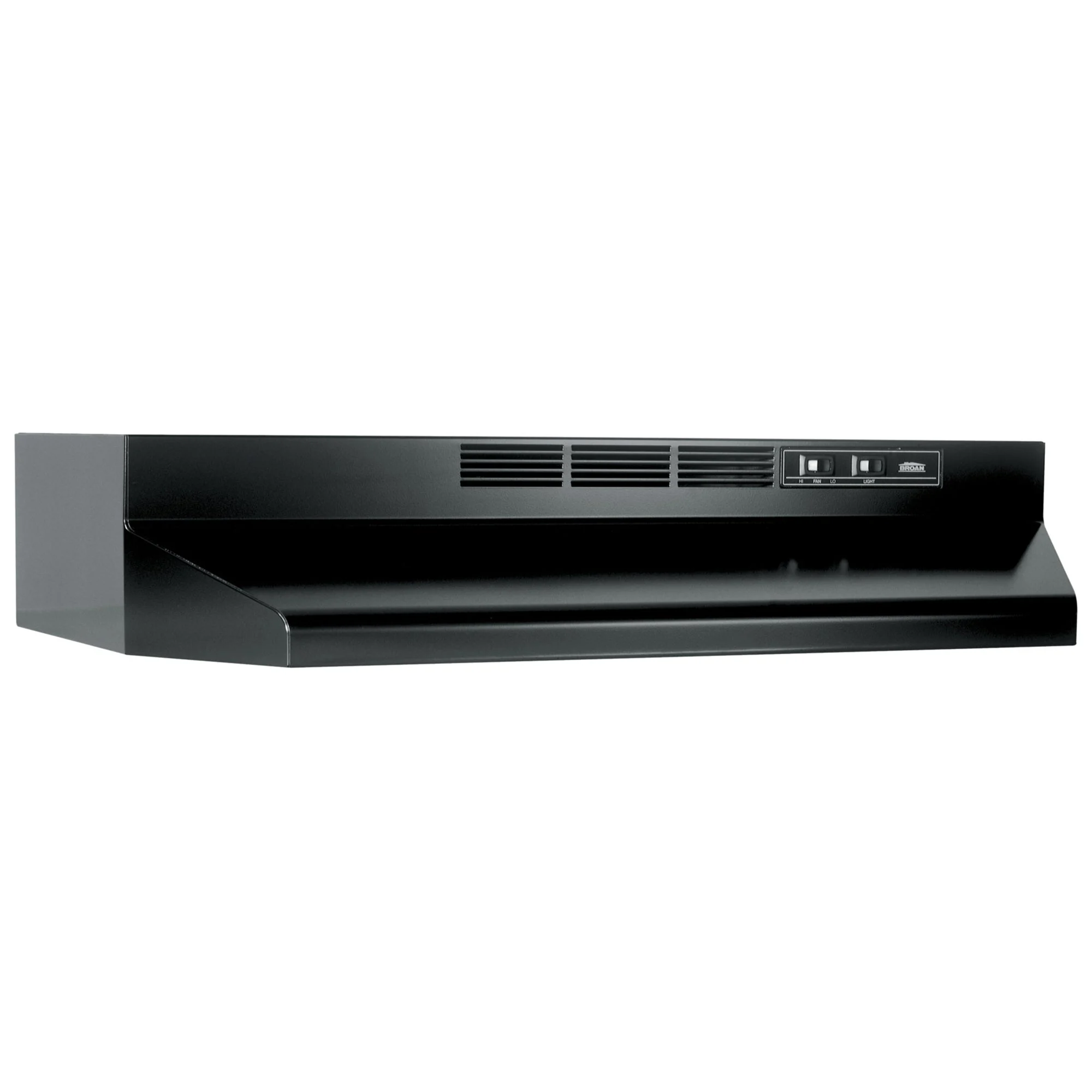 Broan-NuTone Under-Cabinet Ductless Range Hood with Charcoal Filter, 30", Black