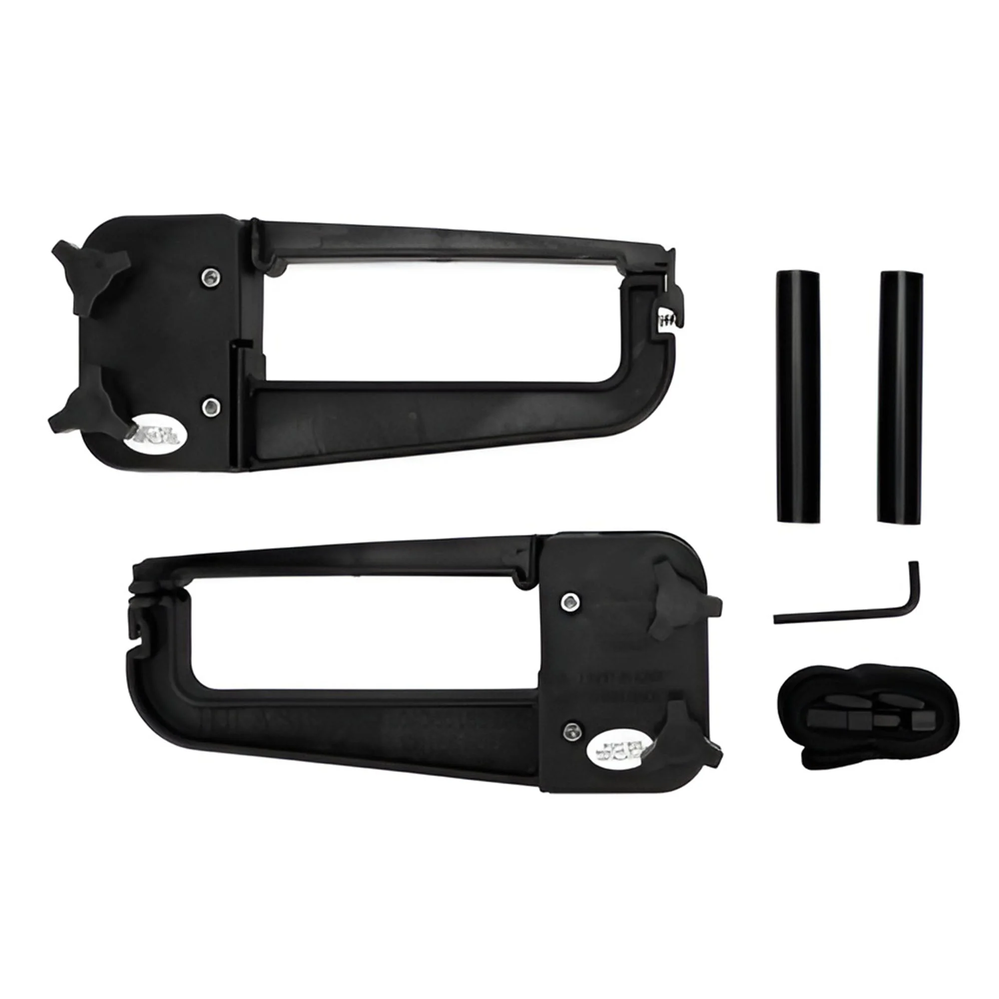 Camco Clamp-N-Carry Lockable Chair & Bike Rack for RV Ladders, Adjustable Strap