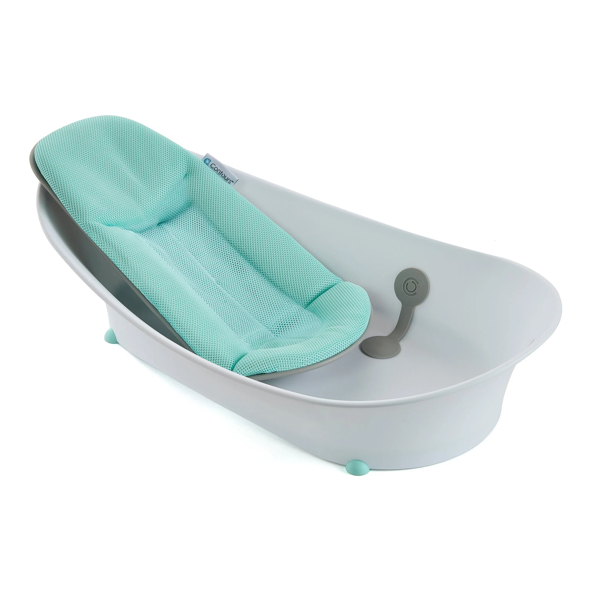 Contours Oasis 4-in-1 Comfort Cushion Baby Bath Tub for Newborn Support, Mint