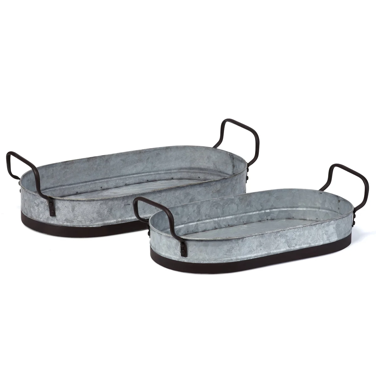 Imax Worldwide Home Smith Farmhouse Decorative Trays - Set of 2