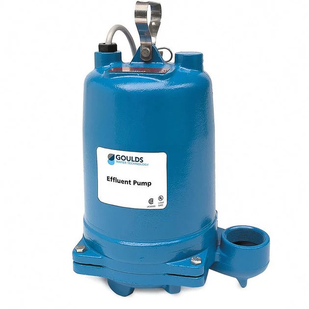 Submersible Pump Effluent 1/2 Horsepower 230 Volt 1 Phase 60 Hertz for Sewage Systems