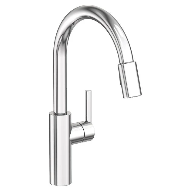 East Linear Single Handle Pull Down Kitchen Faucet