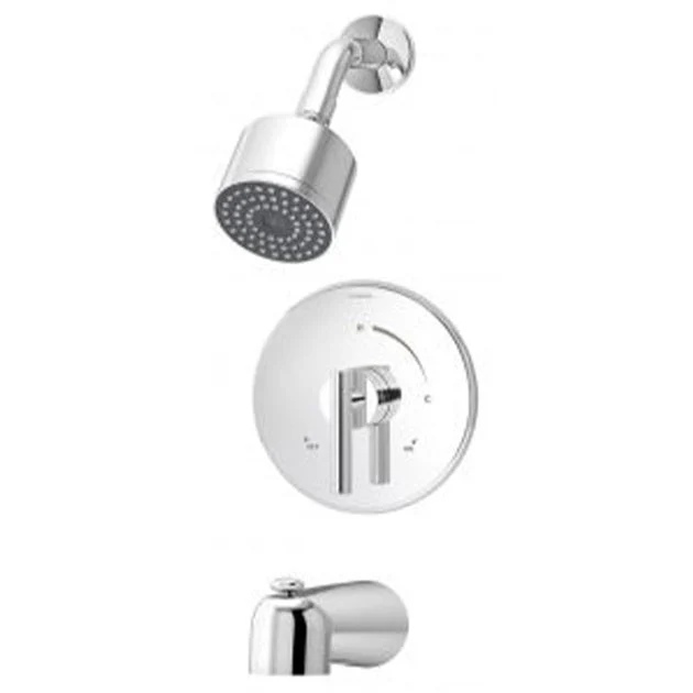 Dia Tub/Shower Lever Handle Trim with Showerhead and Tub Spout (Trim Only) - OPEN BOX
