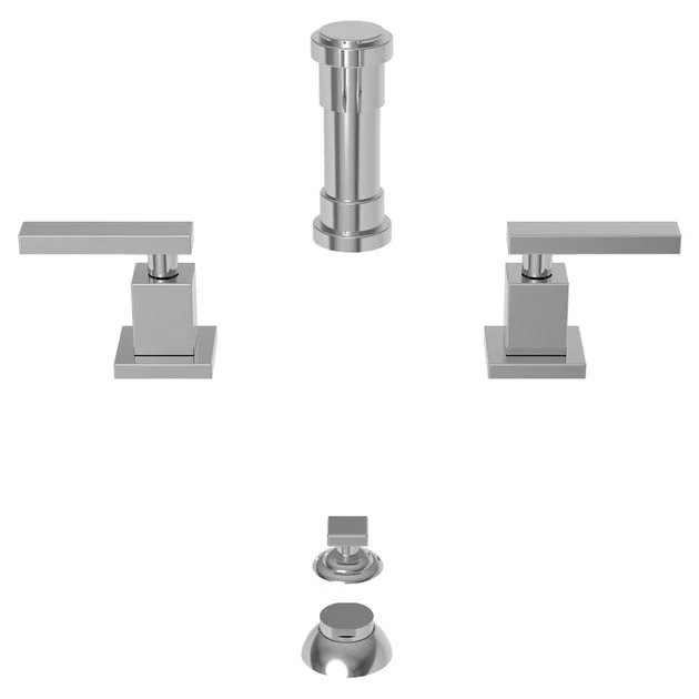 Secant Two Handle Bidet Faucet with Drain