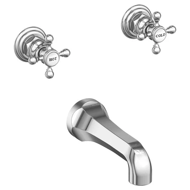 Astor Two Handle Wall-Mount Tub Filler Trim
