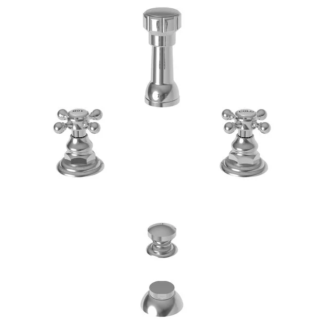 Astor Two Handle Bidet Faucet with Drain
