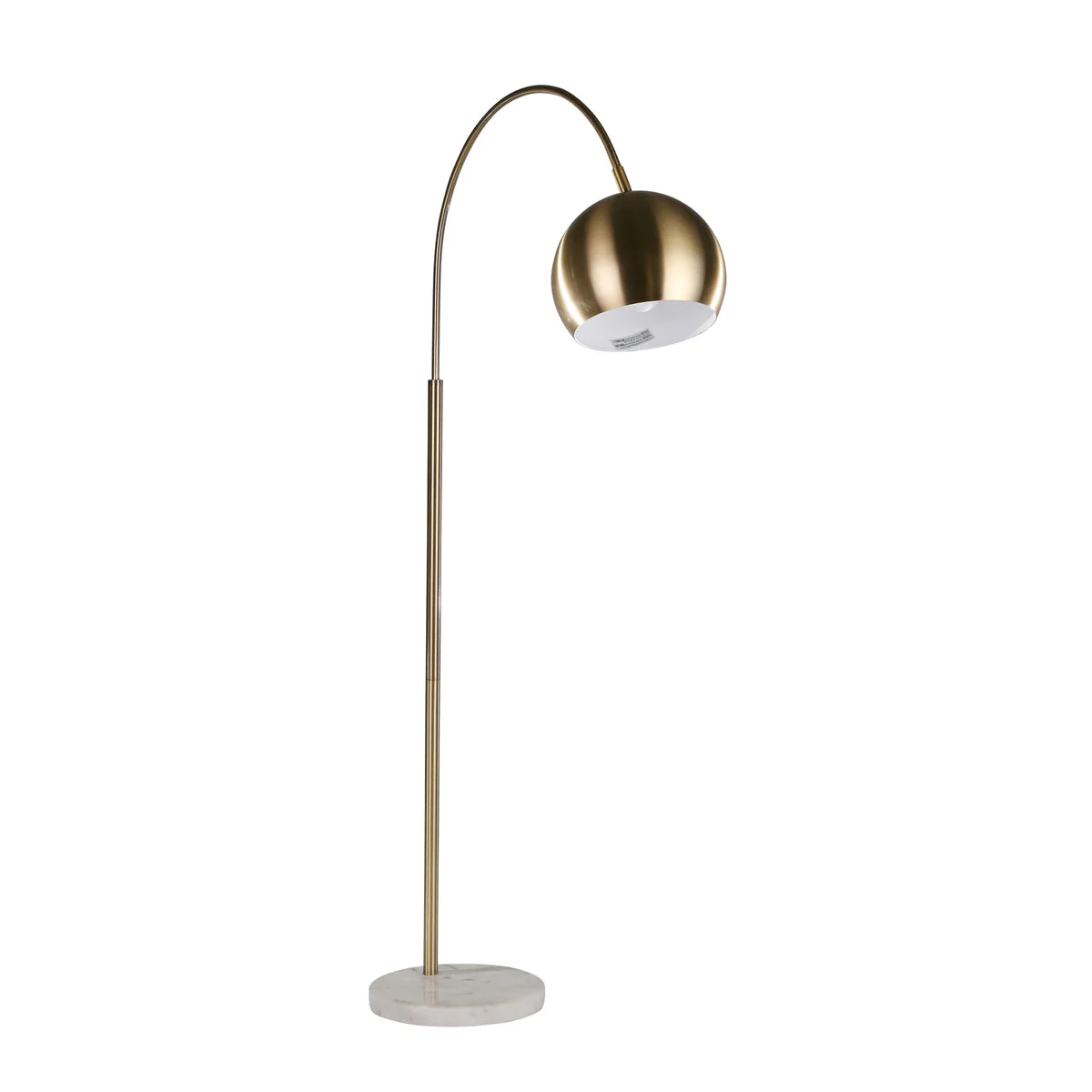 Sagebrook Home Metal 58`` Task Floor Lamp W/ Marble Base, Brass Kd