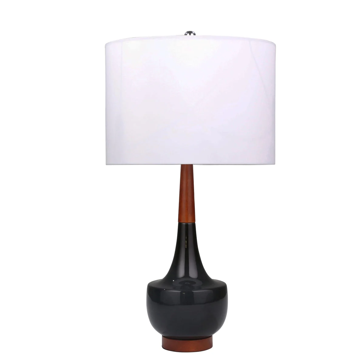 Sagebrook Home Ceramic 28`` Genie Table Lamp, Black