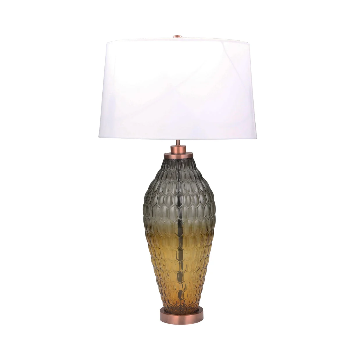 Sagebrook Home Glass 33`` Textured Table Lamp,Multi