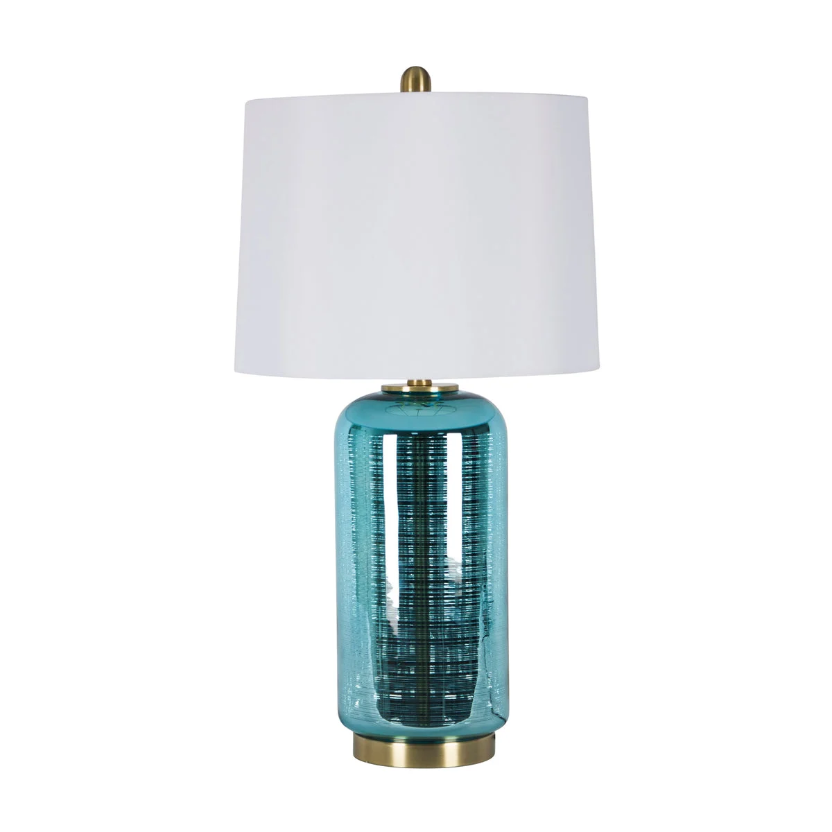 Sagebrook Home Glass 29`` Jug Table Lamp, Blue